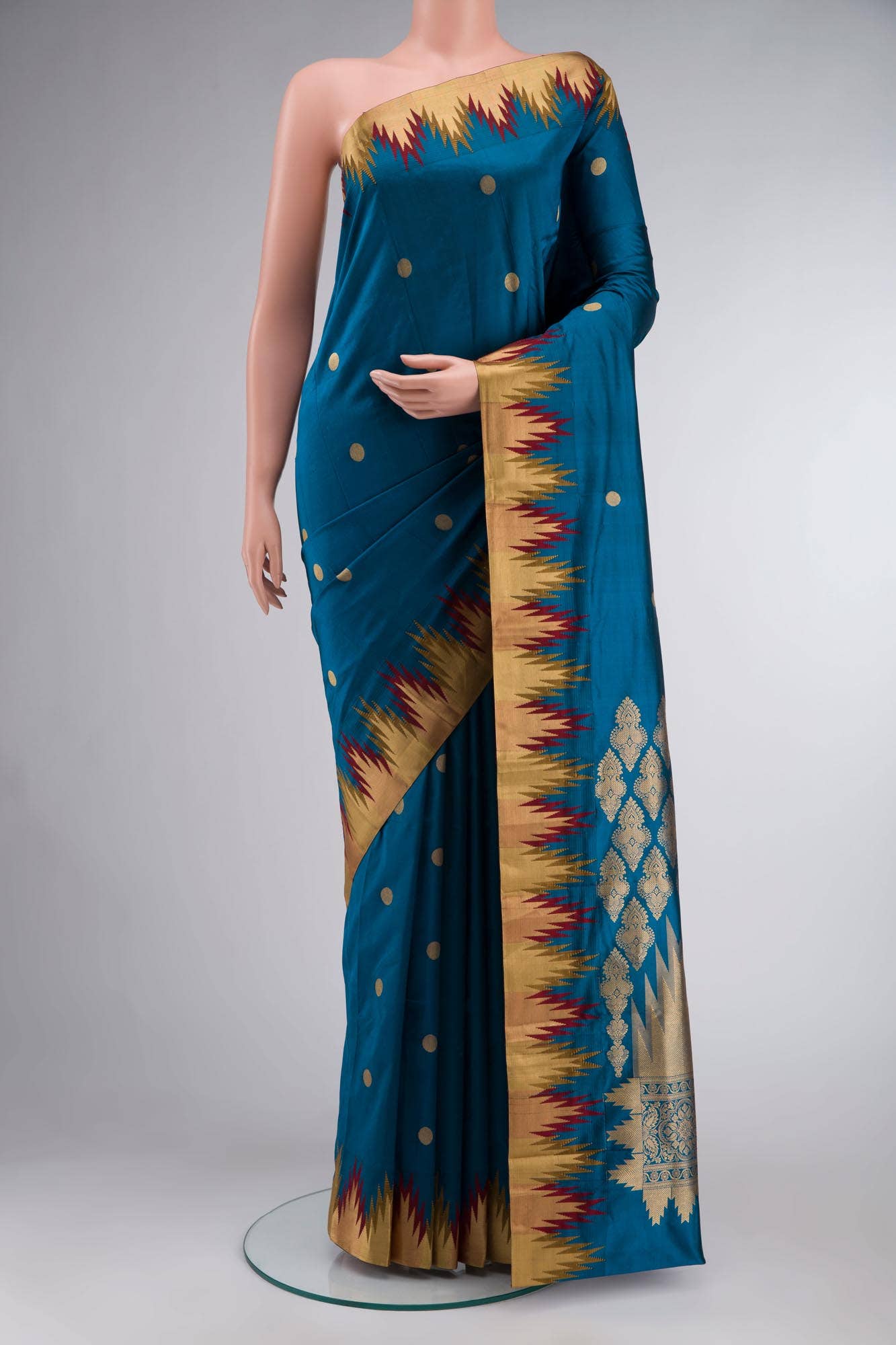 Blue Bangalore Silk Saree