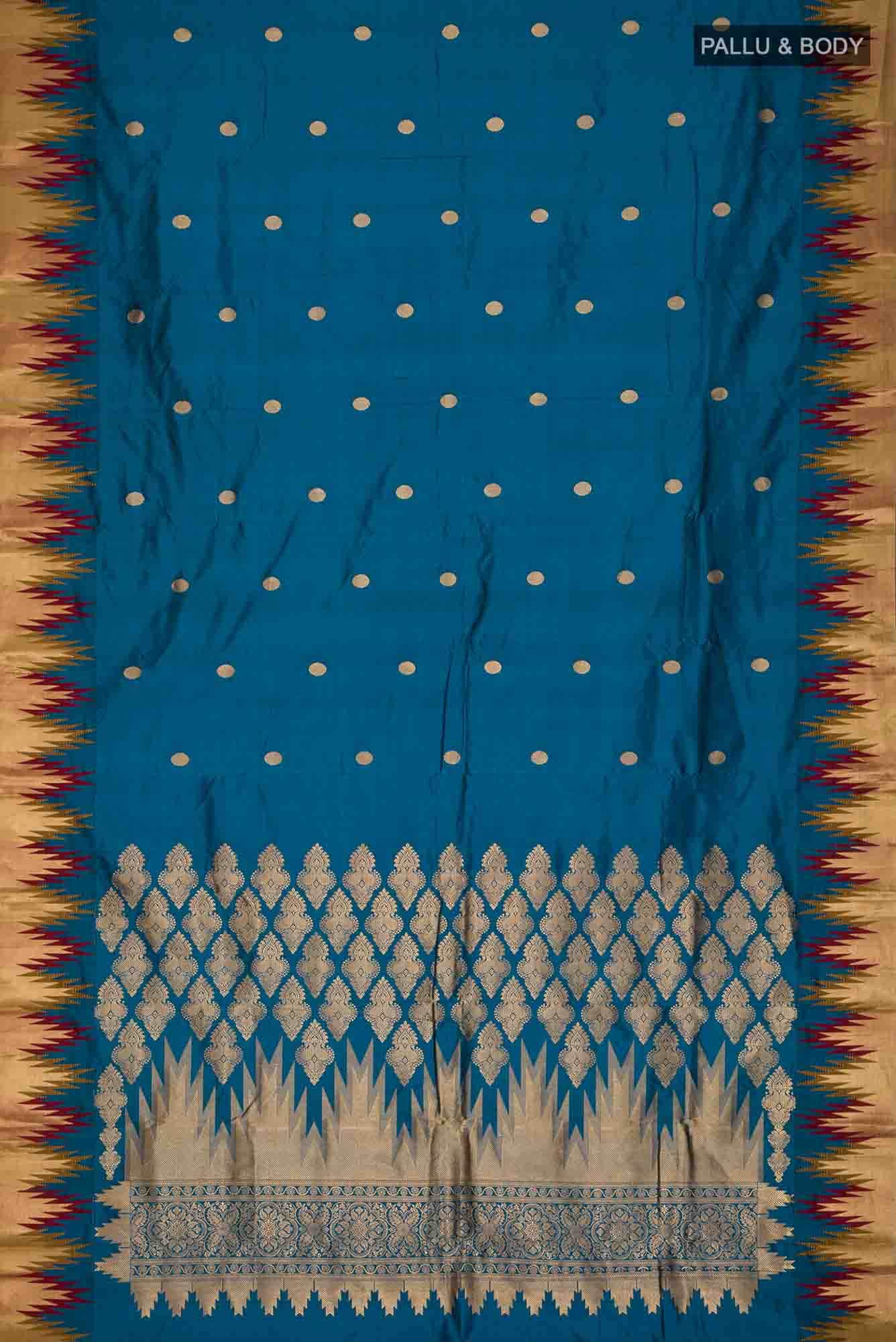 Blue Bangalore Silk Saree