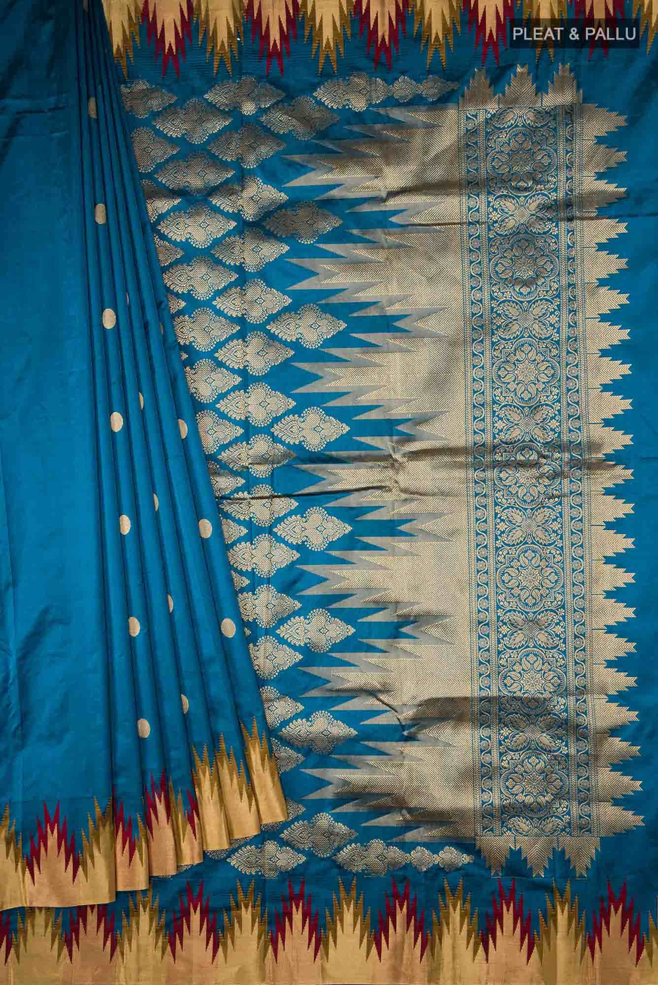 Blue Bangalore Silk Saree