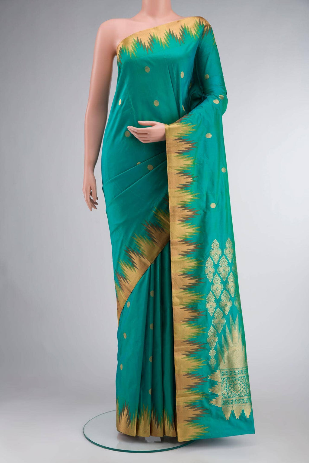 Green Bangalore Silk Saree