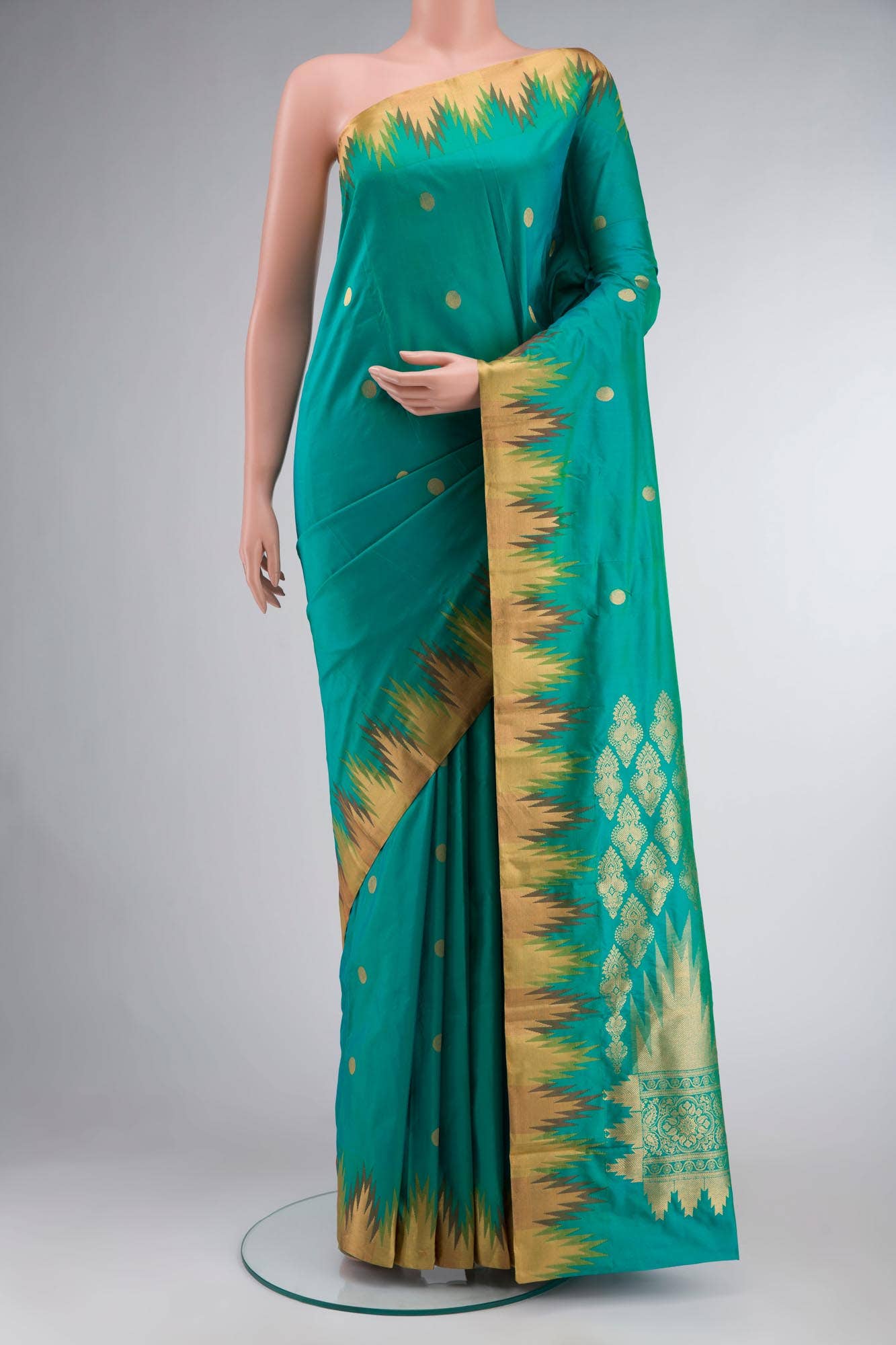 Green Bangalore Silk Saree