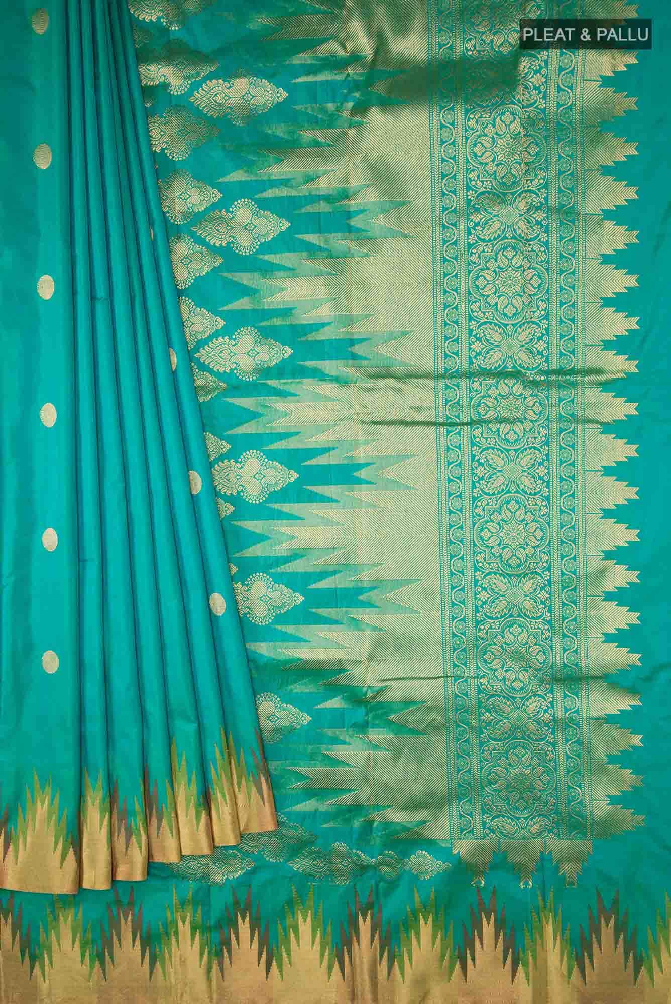 Green Bangalore Silk Saree