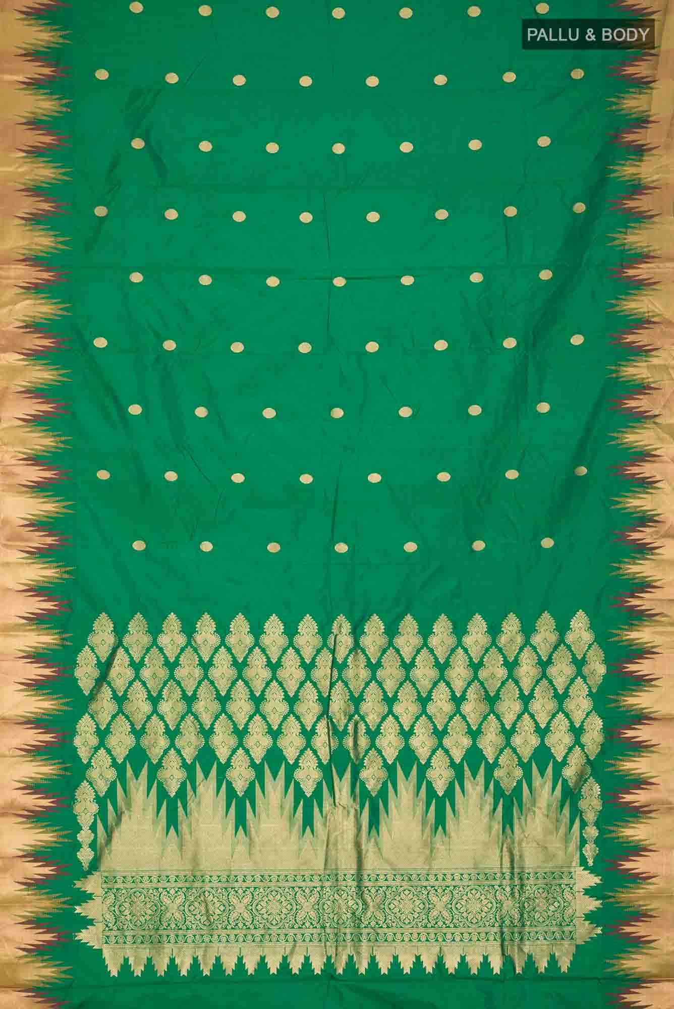 Green Bangalore Silk Saree