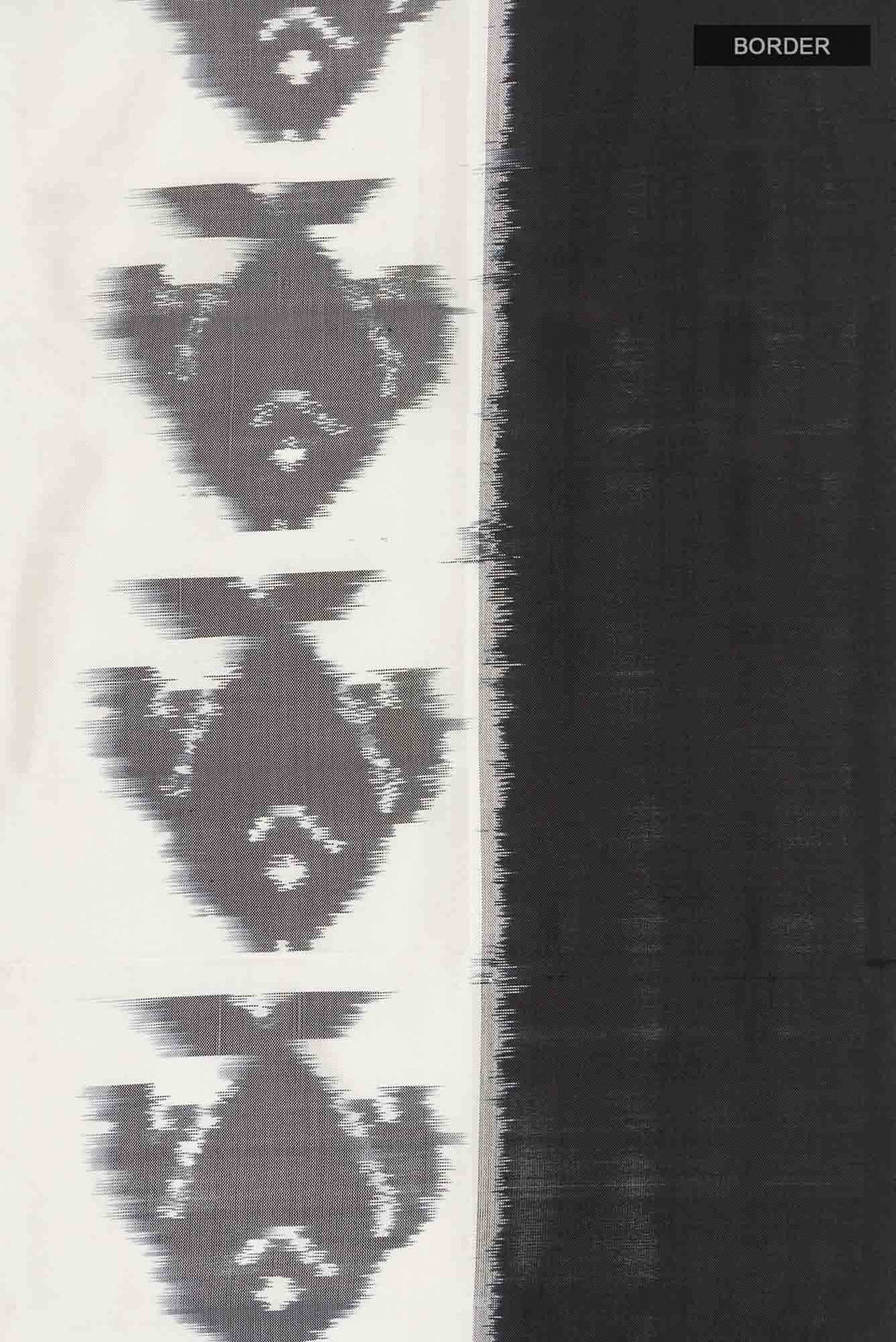 Cream Pochampally Silk Saree