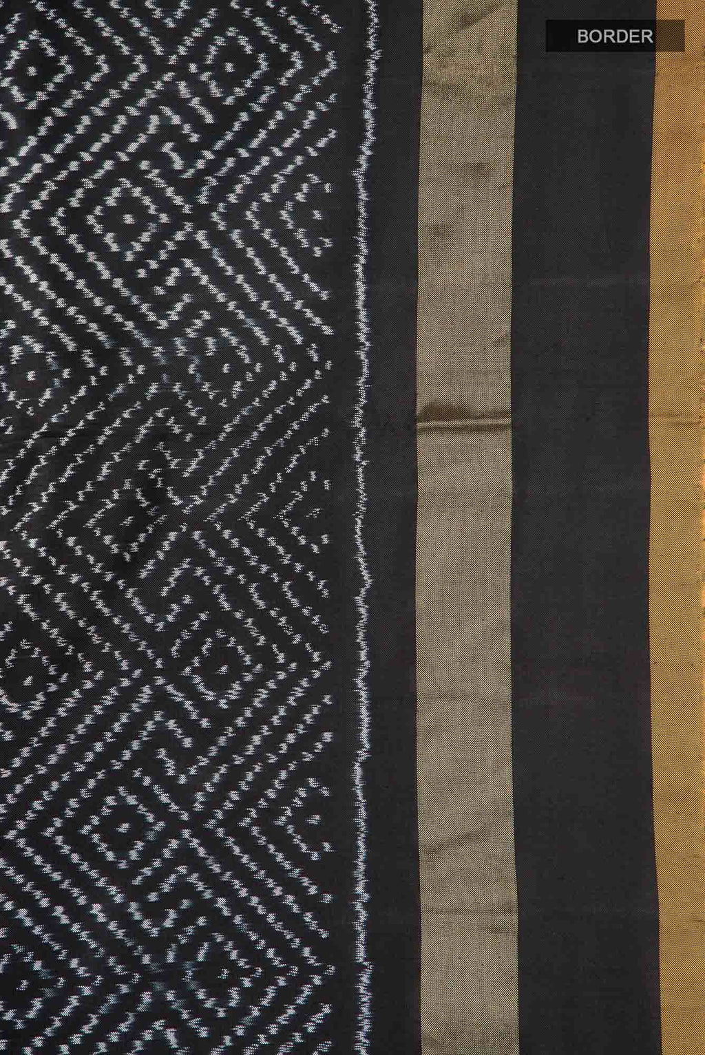 Black Pochampally Silk Saree