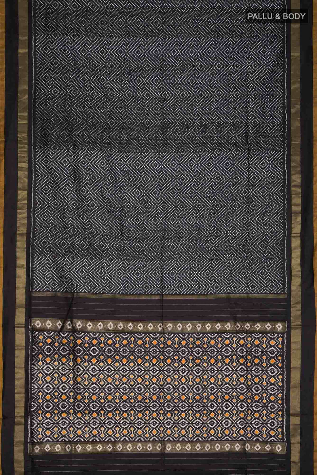 Black Pochampally Silk Saree