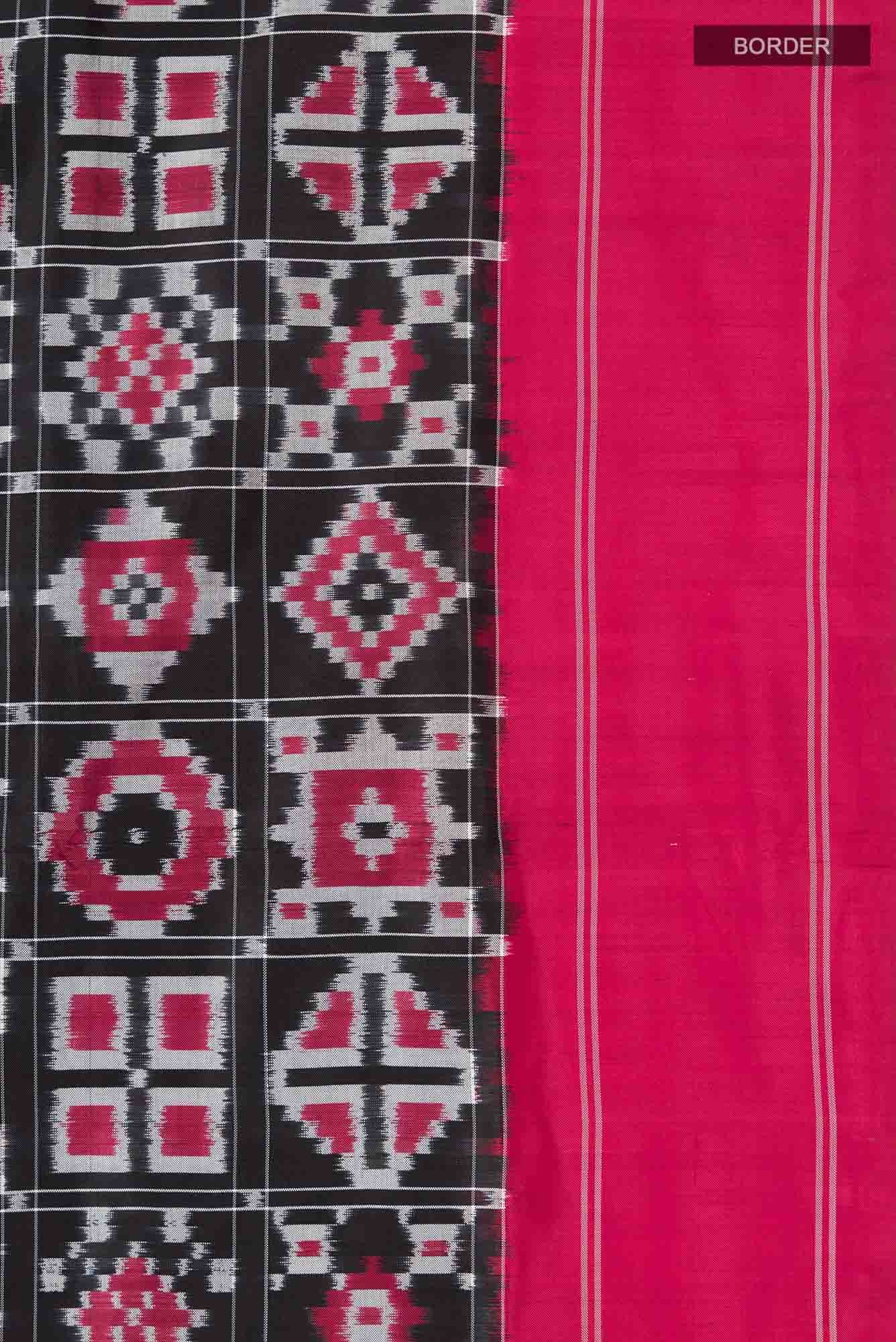 Black Pochampally Silk Saree