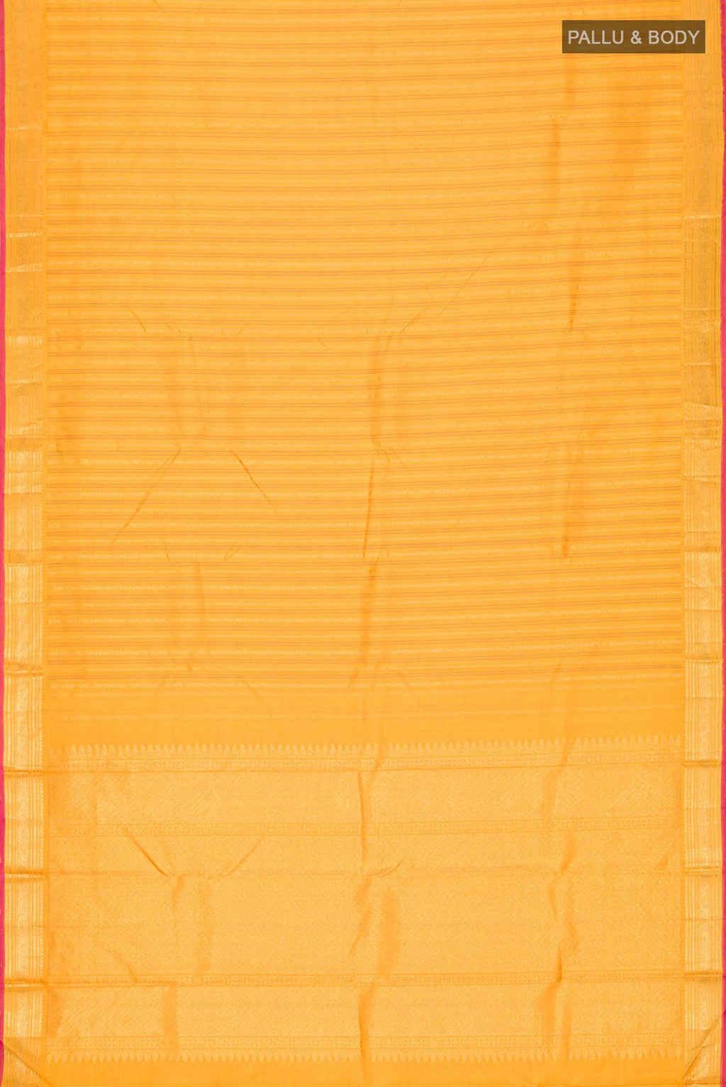 Yellow Kanchipuram Silk Saree