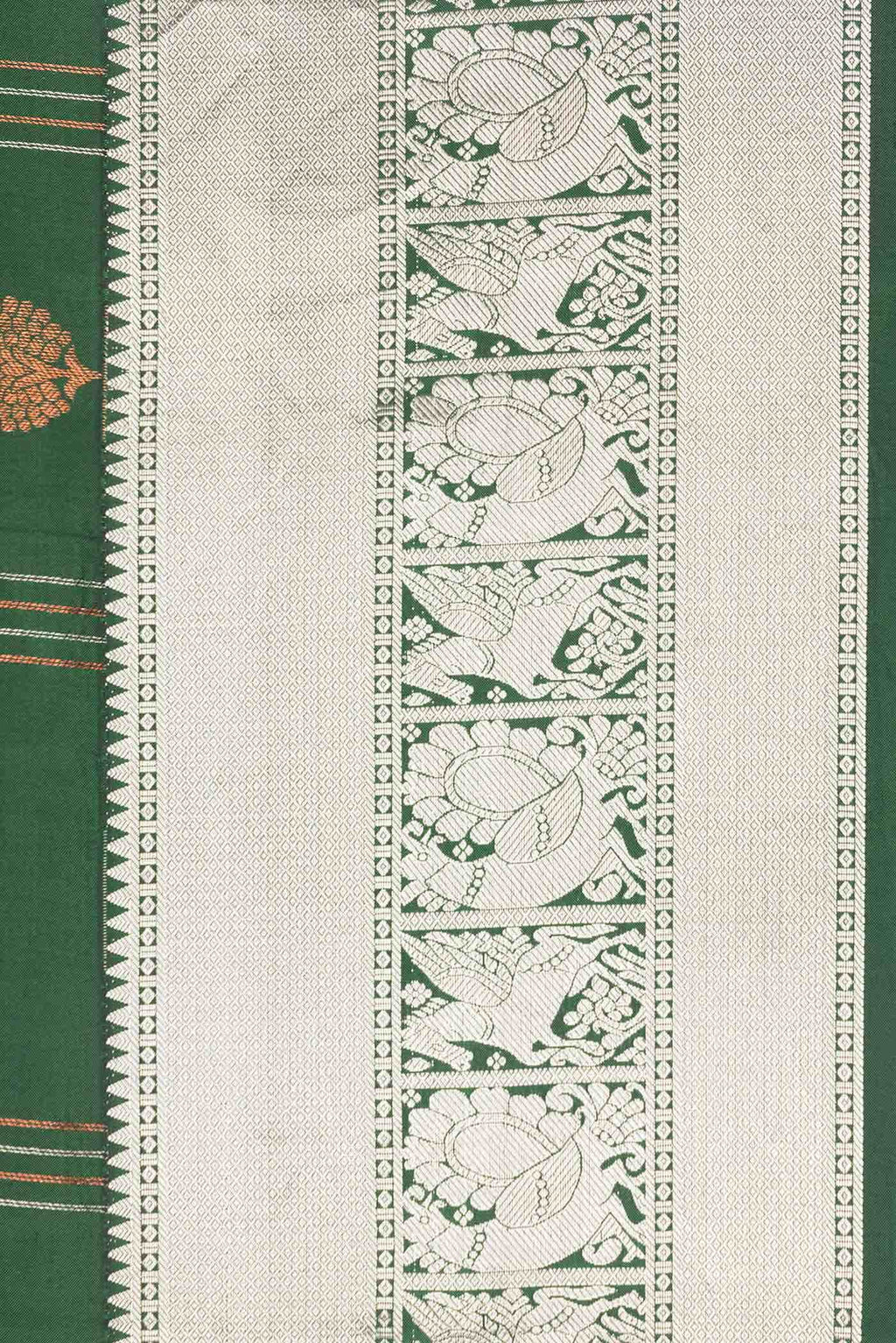Green Dual Tone Kanchipuram Silk Saree