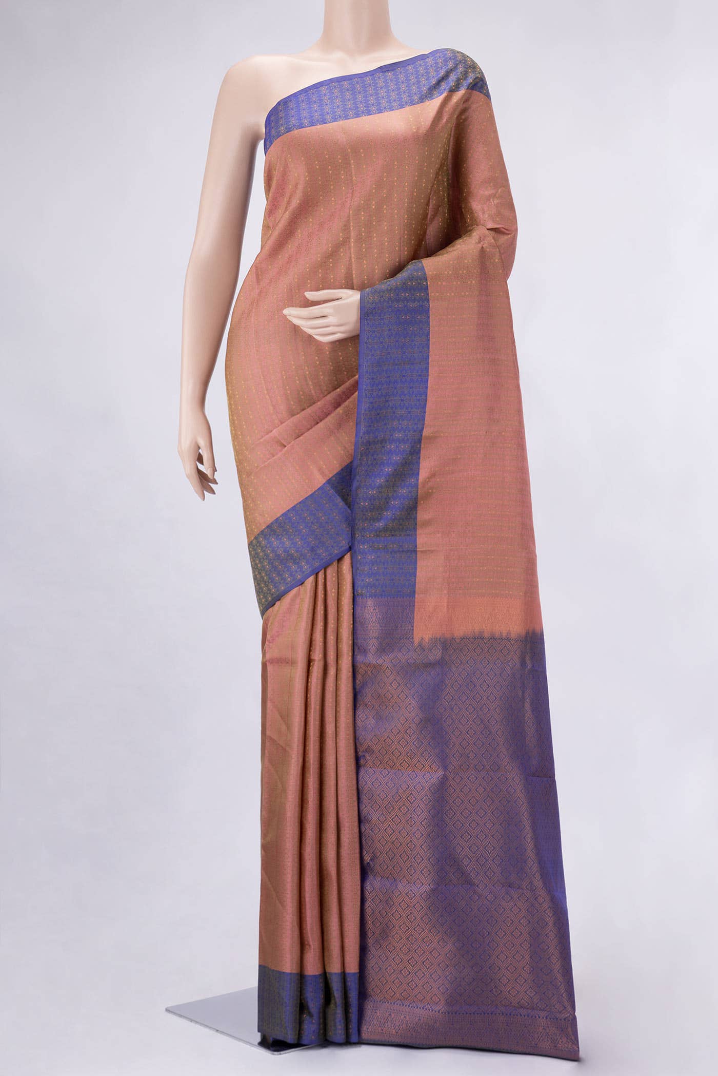 Green Dual Tone Kanchipuram Silk Saree