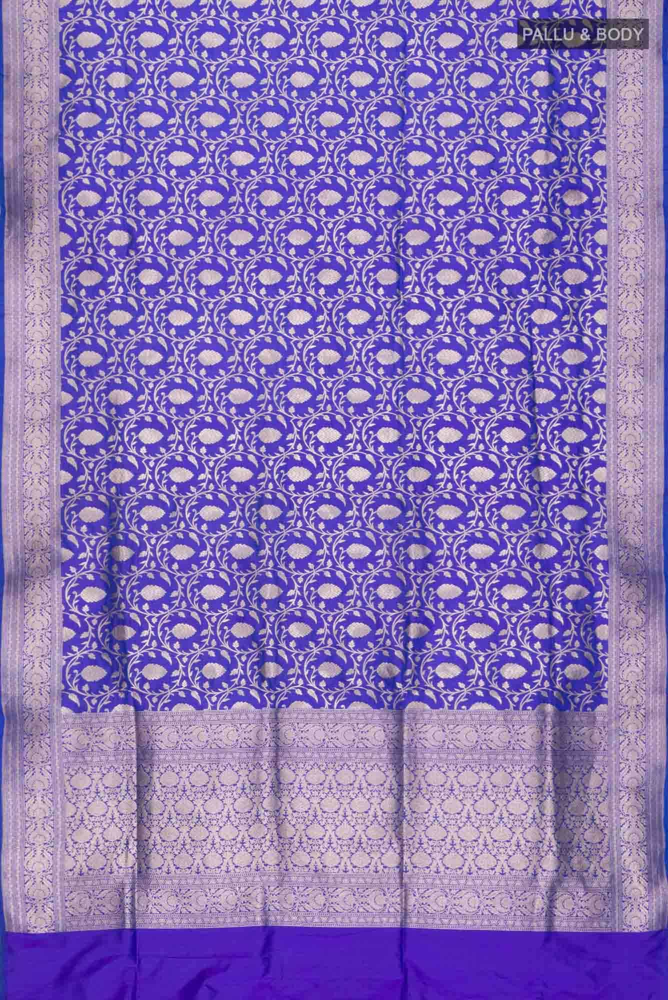 Blue Banarasi Silk Saree