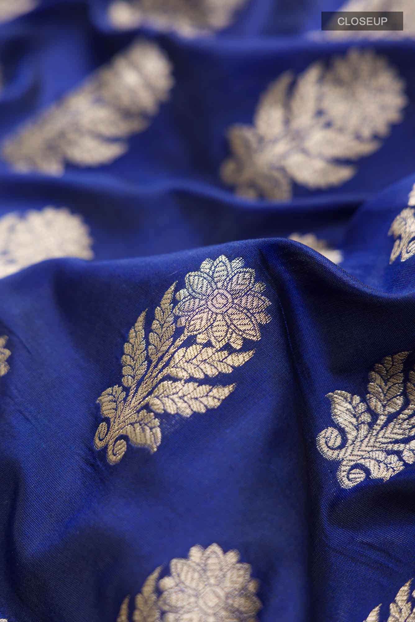 Blue Banarasi Silk Saree