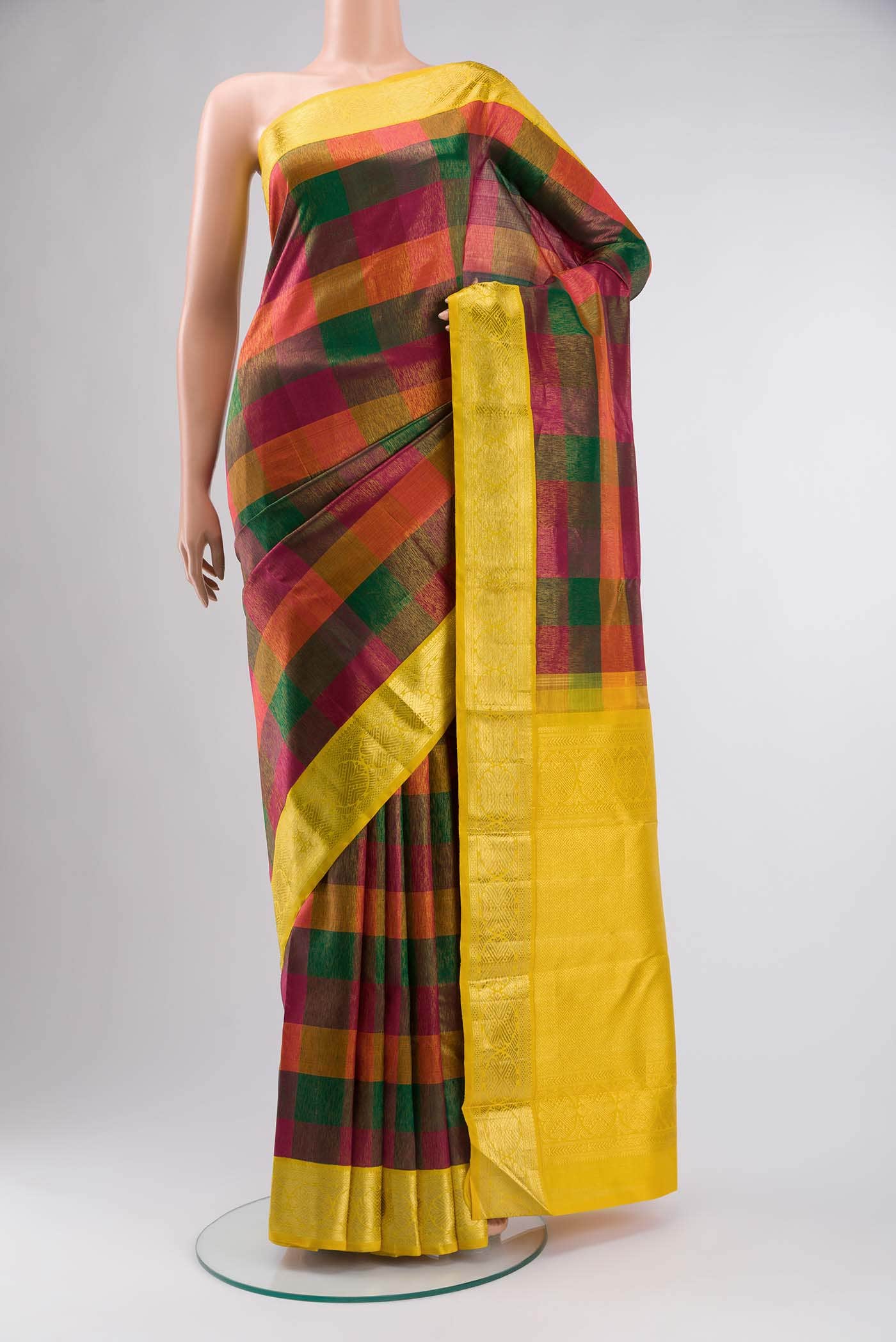 Multi Kanchipuram Silk Saree