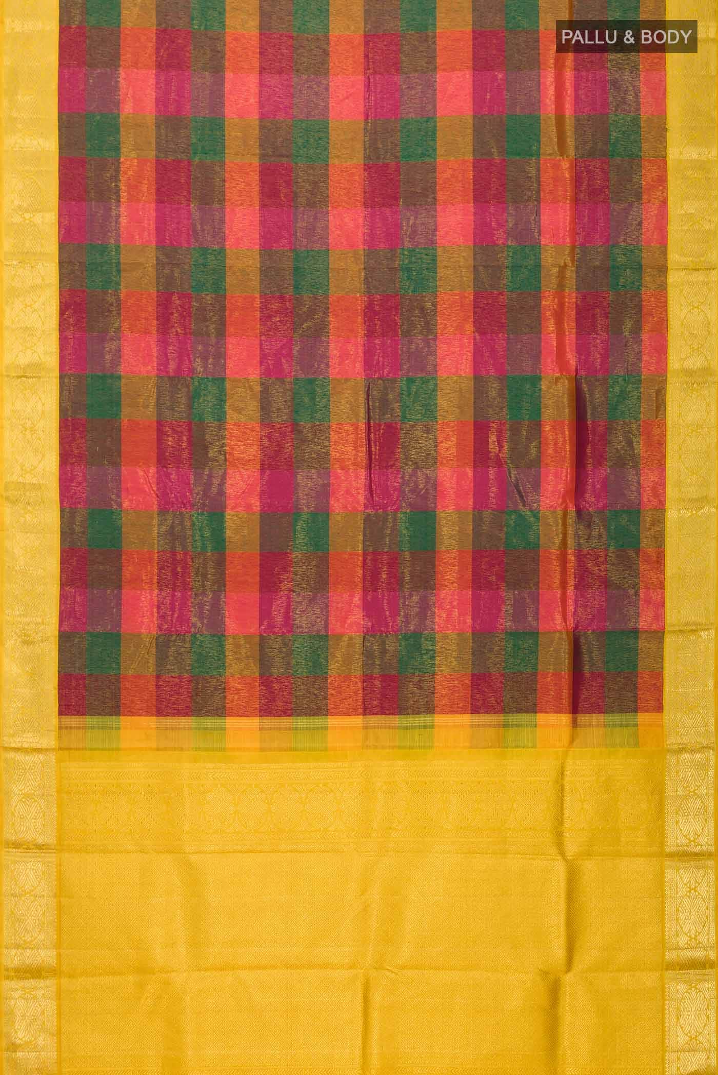 Multi Kanchipuram Silk Saree