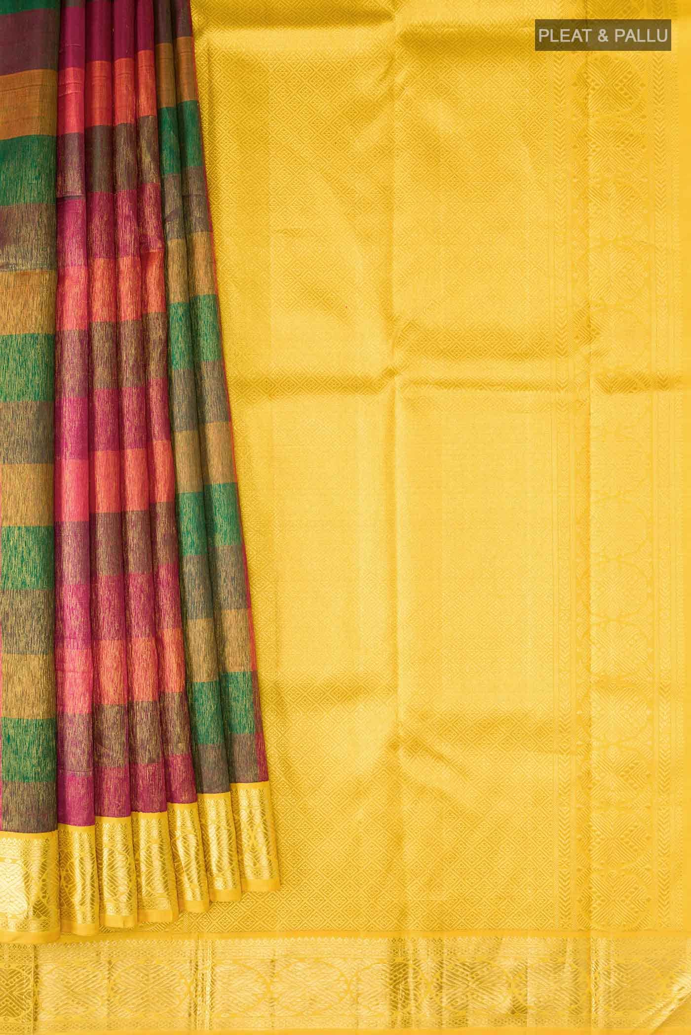 Multi Kanchipuram Silk Saree