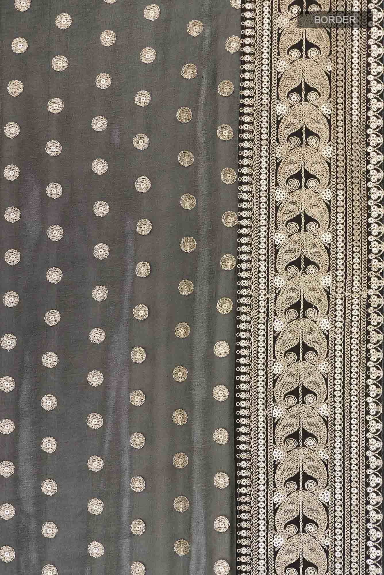Black Georgette Saree
