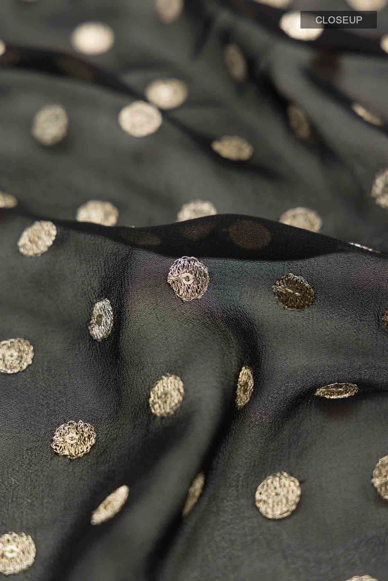 Black Georgette Saree