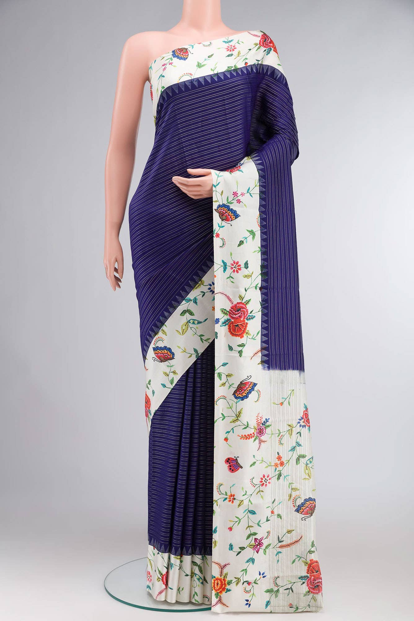 Blue Soft Silk Saree