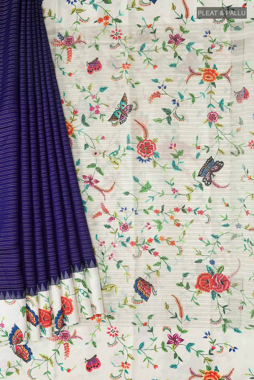 Blue Soft Silk Saree