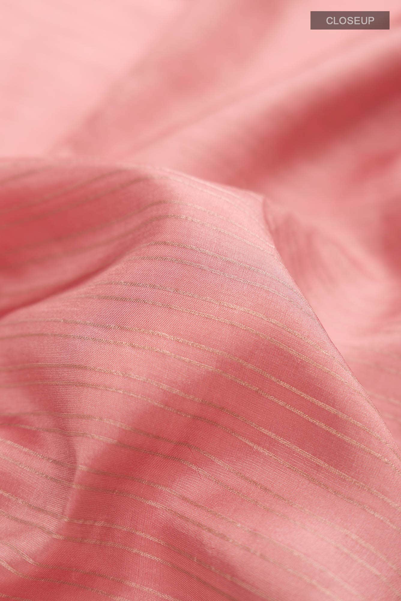 Rose Gold Printed Silk Saree