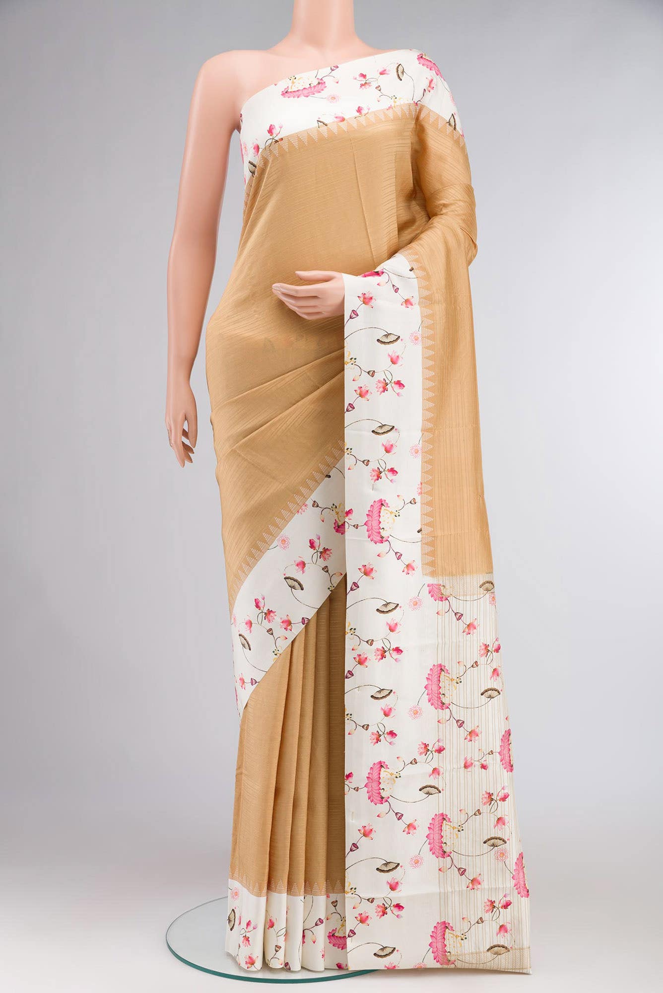 Sandal Soft Silk Saree