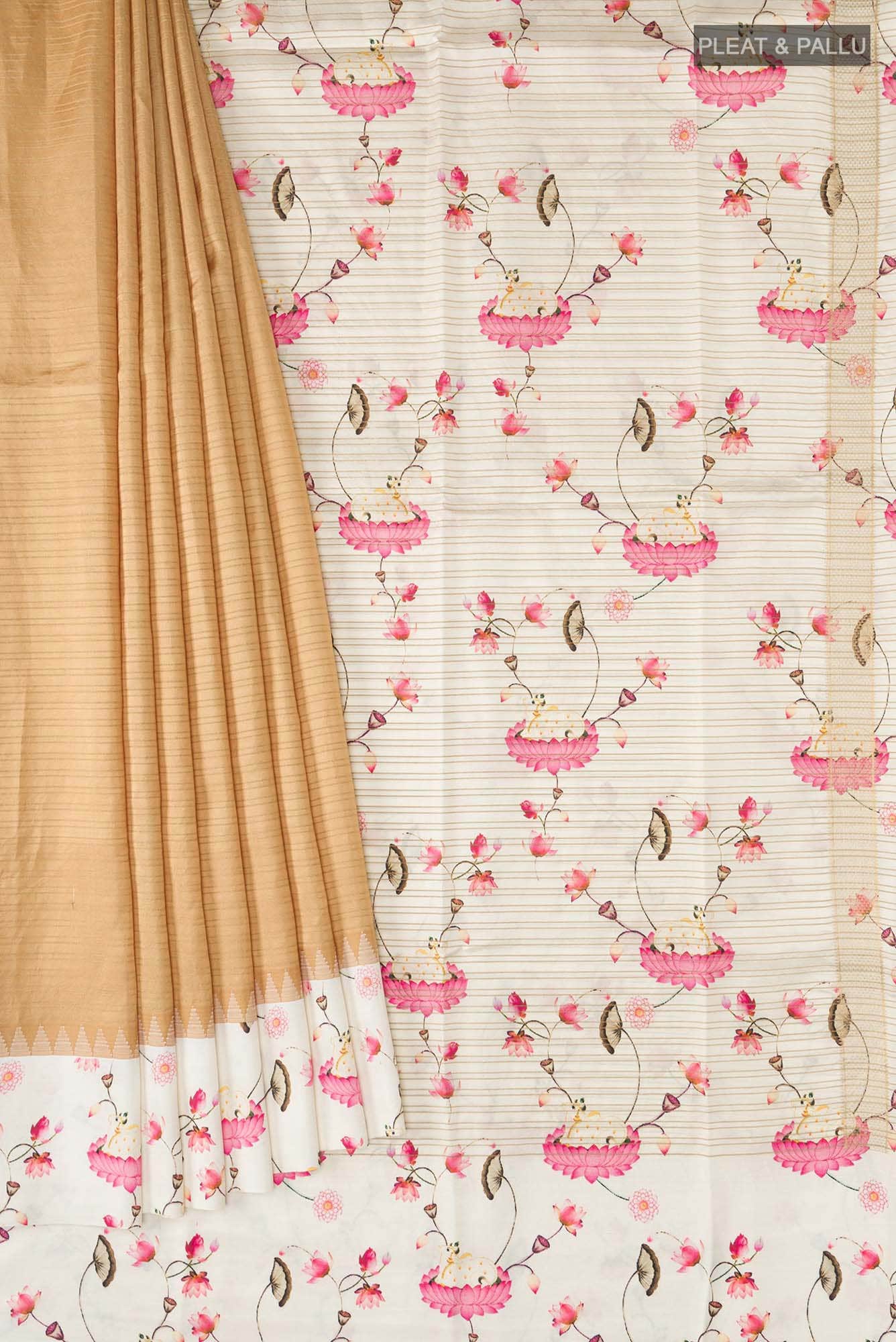 Sandal Soft Silk Saree