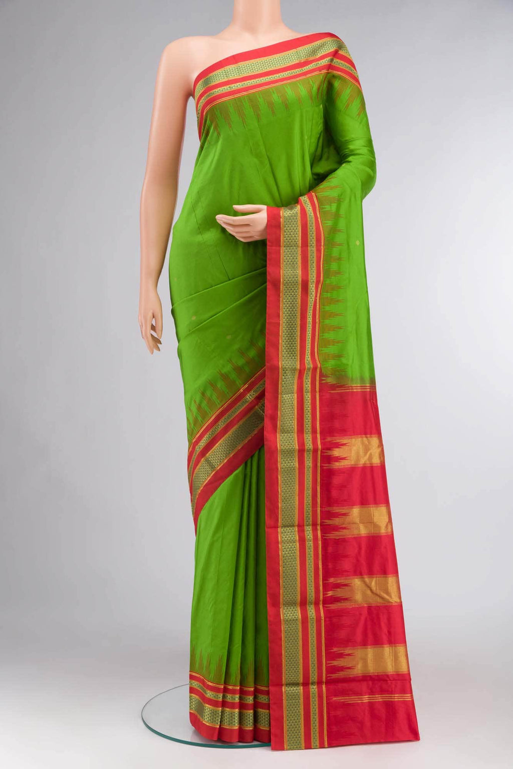 Green Bangalore Silk Saree