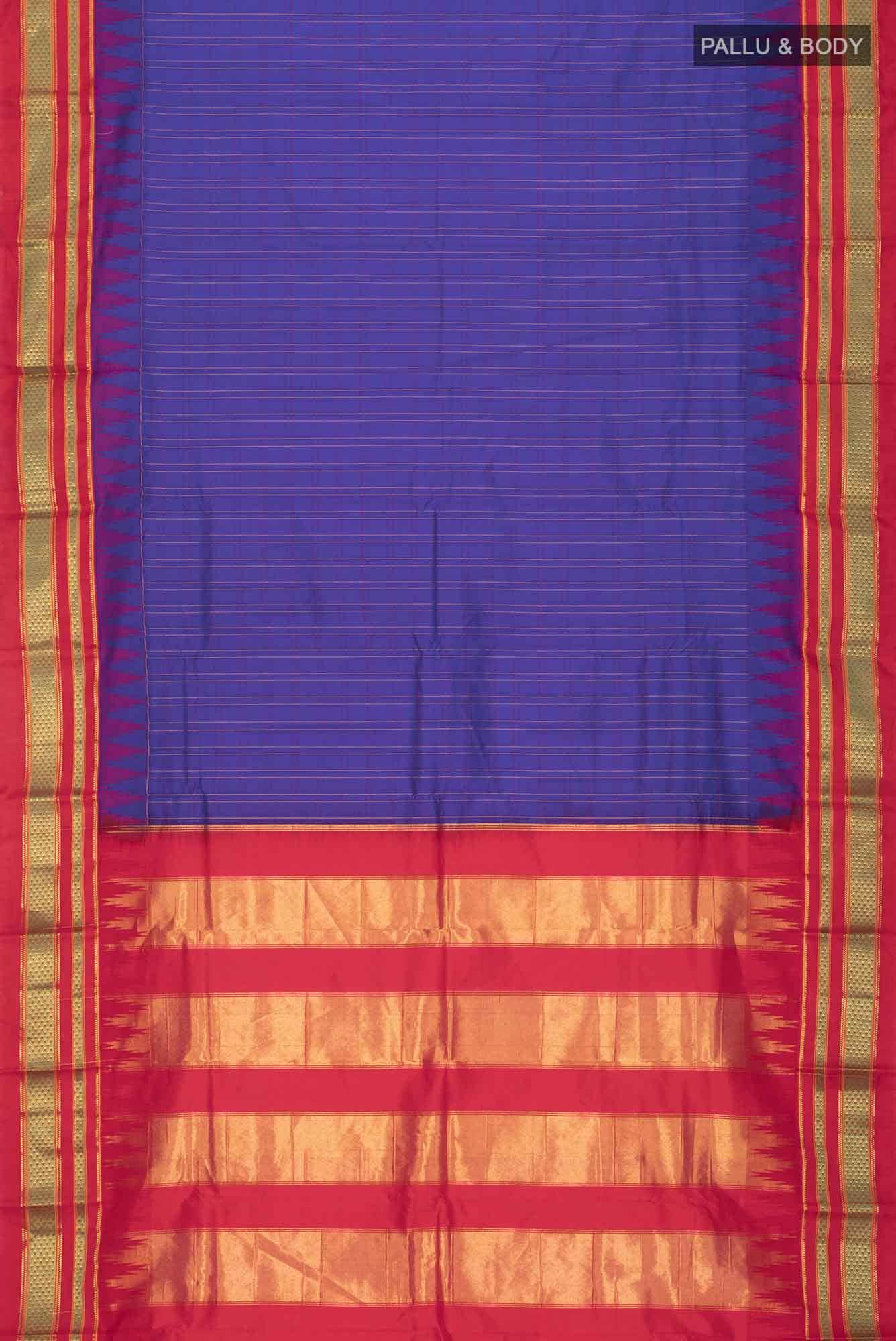 Blue Bangalore Silk Saree