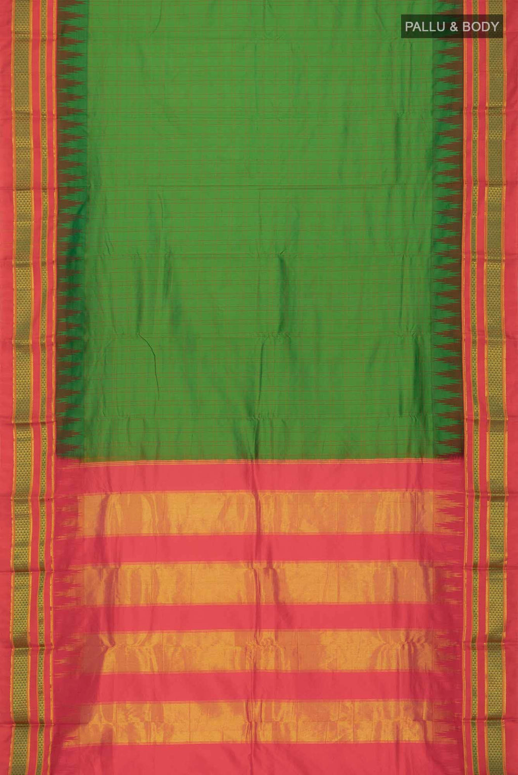 Green Bangalore Silk Saree