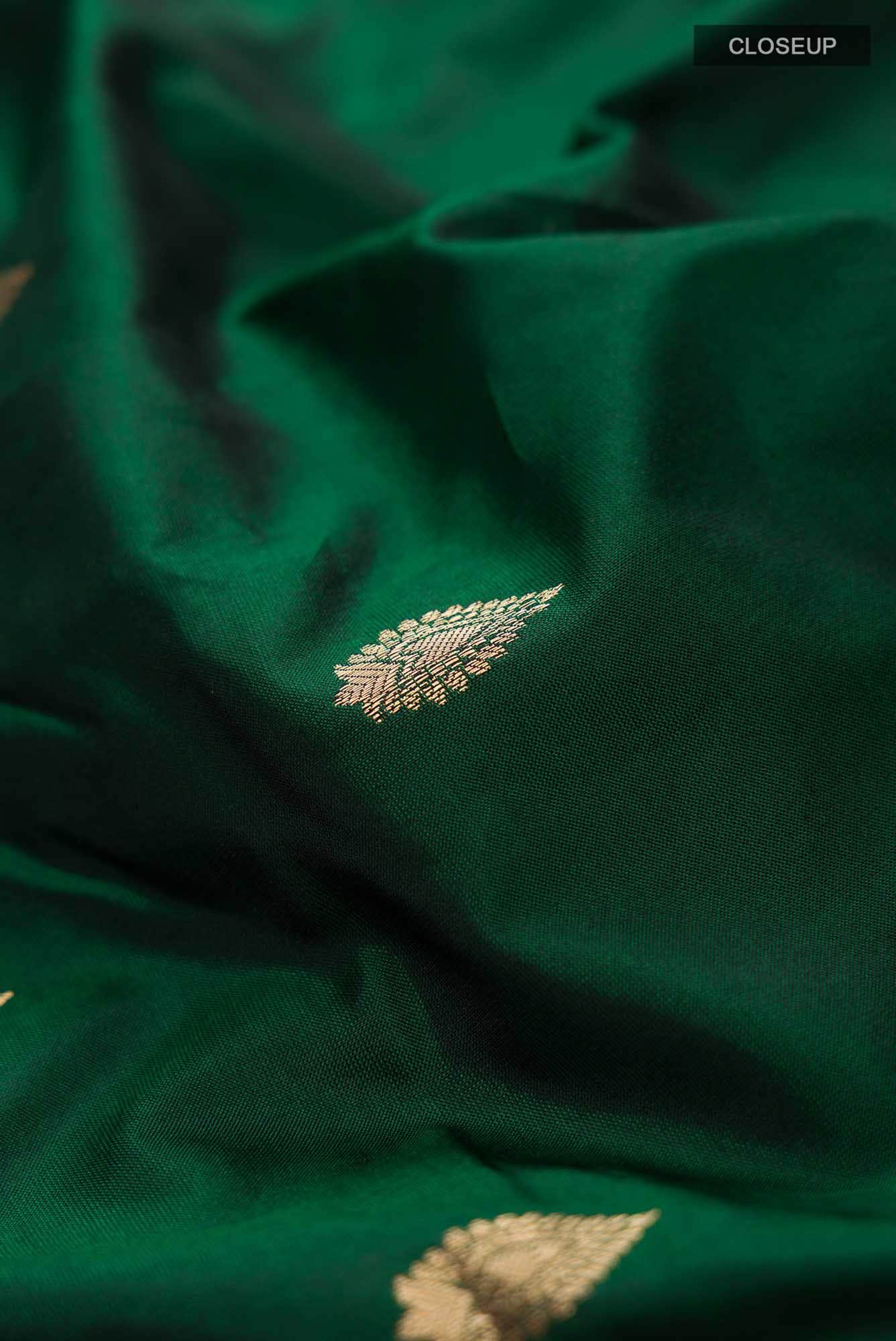 Green Bangalore Silk Saree
