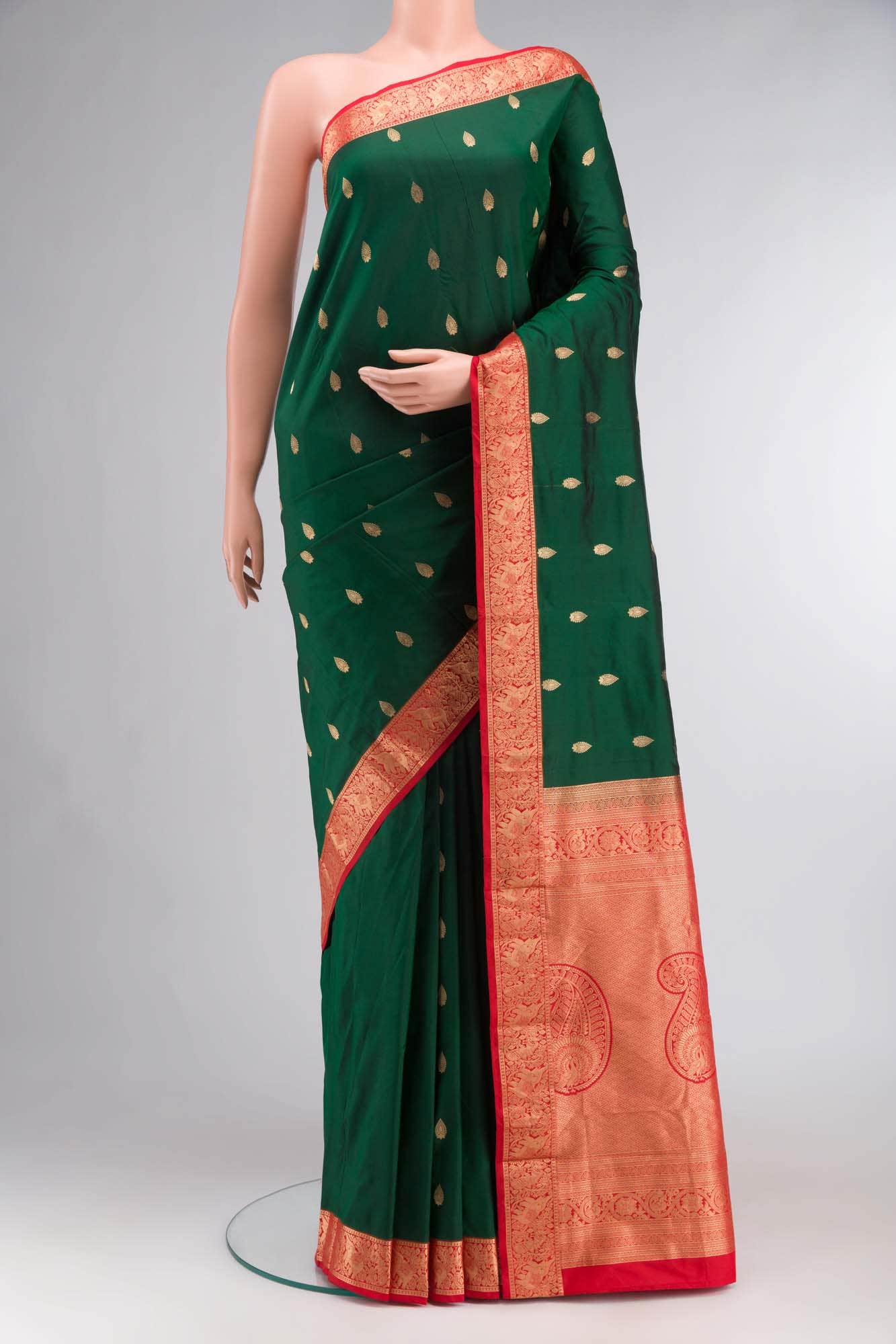 Green Bangalore Silk Saree