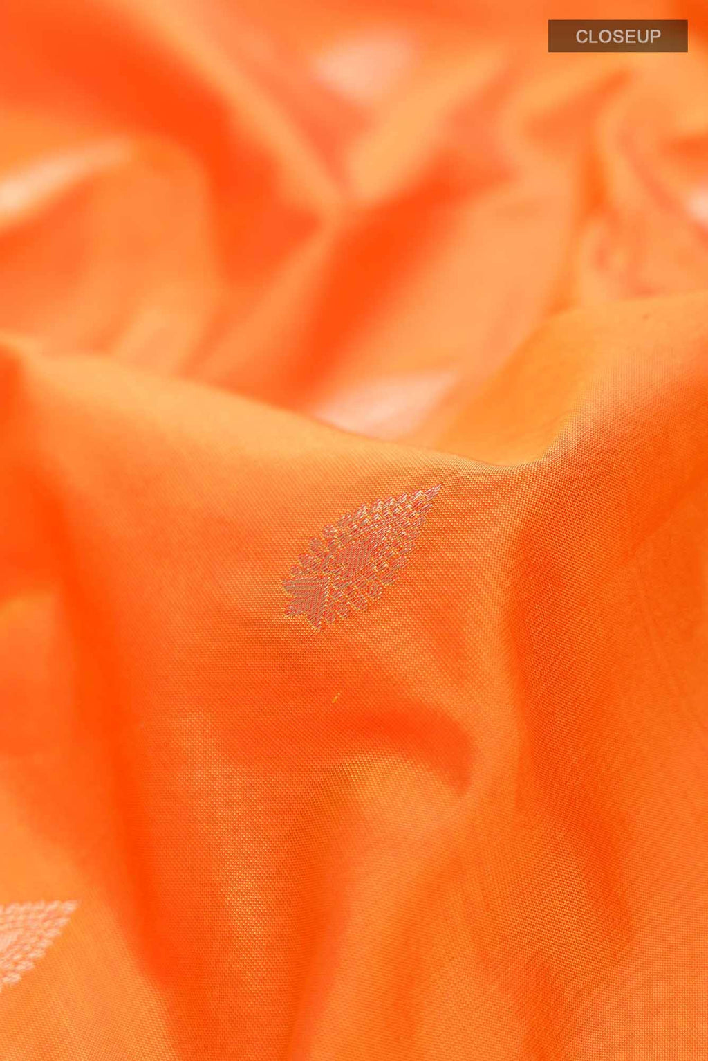 Orange Bangalore Silk Saree