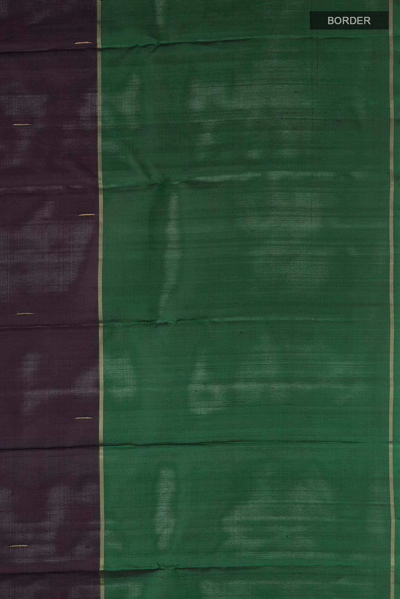 Pure Silk Pure Zari Black Kanchipuram Saree