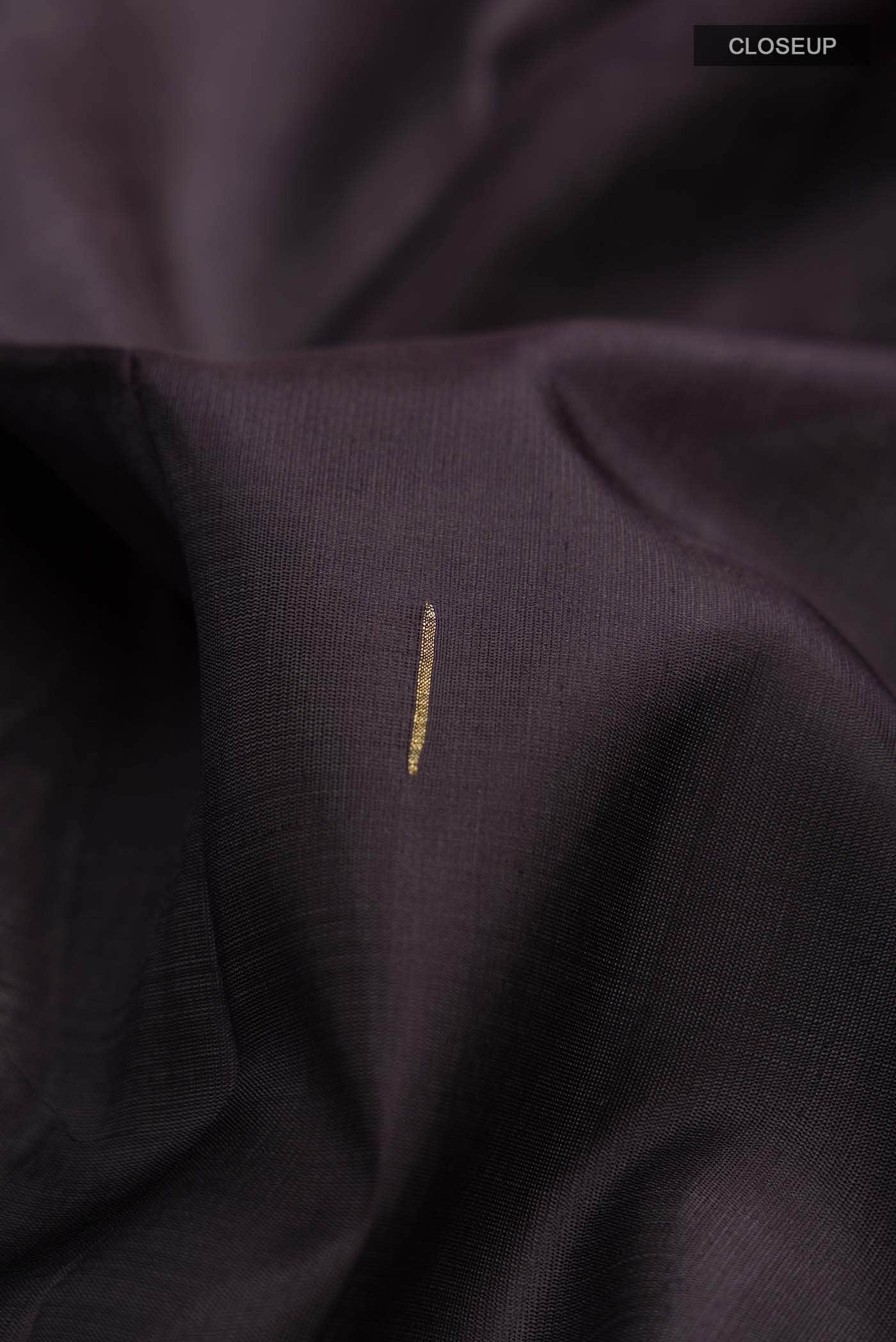 Pure Silk Pure Zari Black Kanchipuram Saree