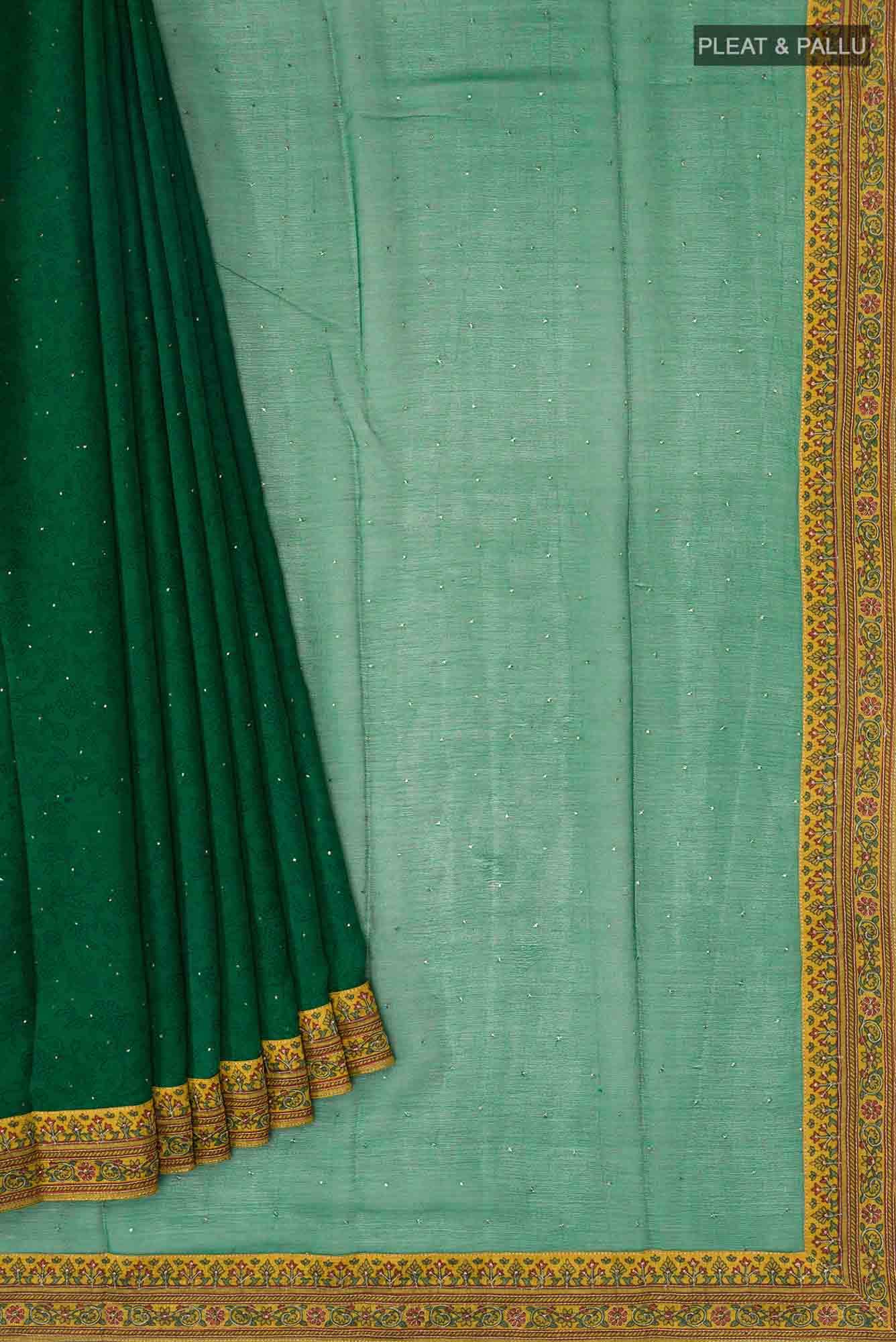 Green Mysore Chiffon Saree