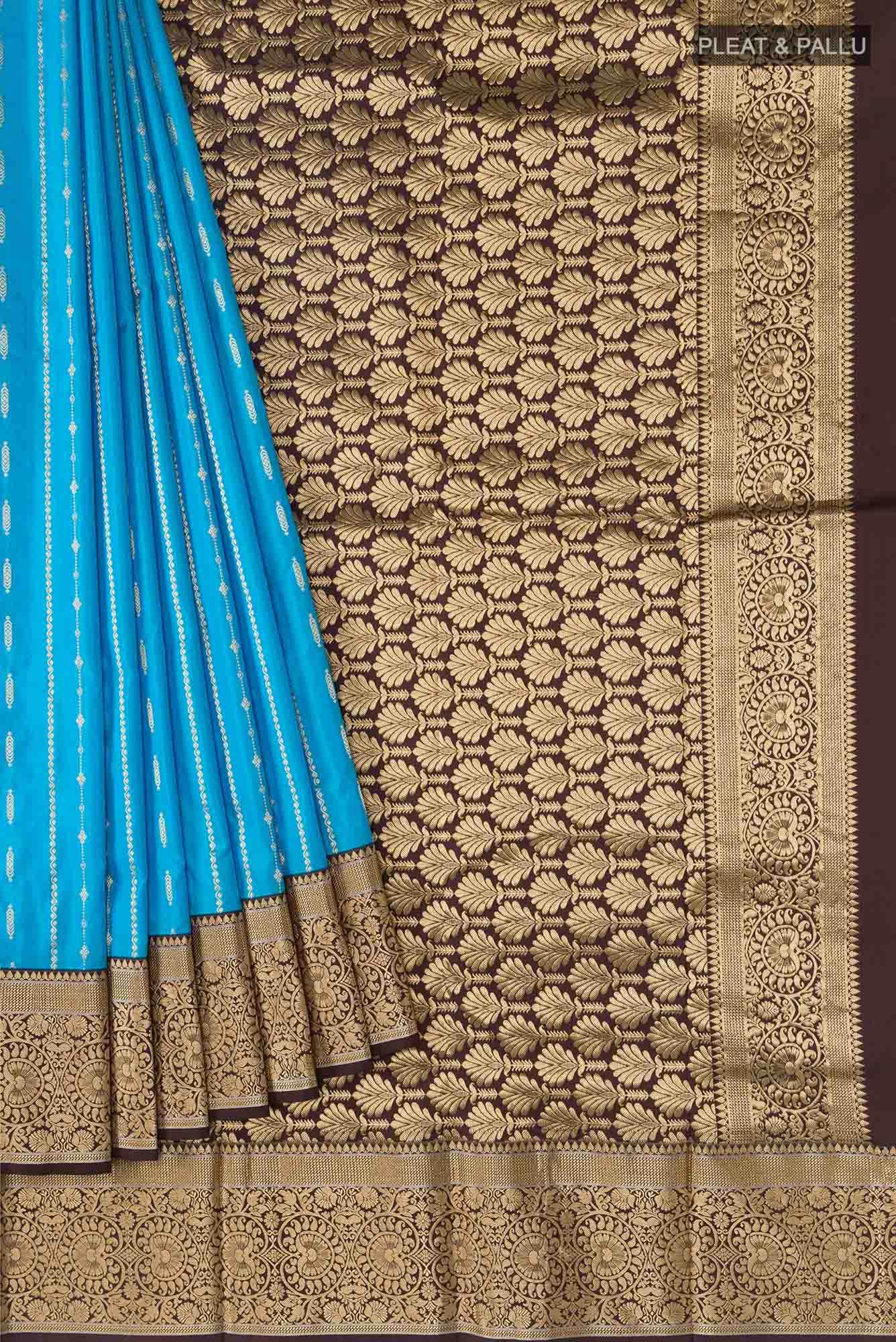 Blue Bangalore Silk Saree