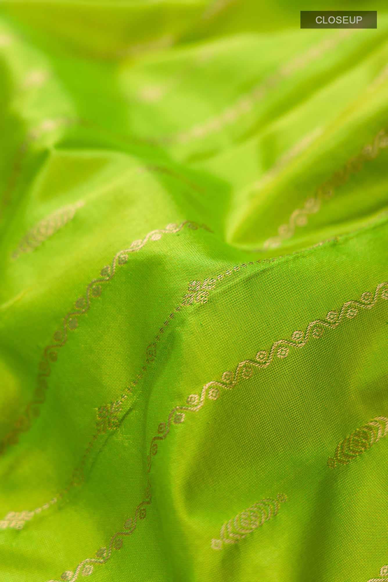 Green Bangalore Silk Saree