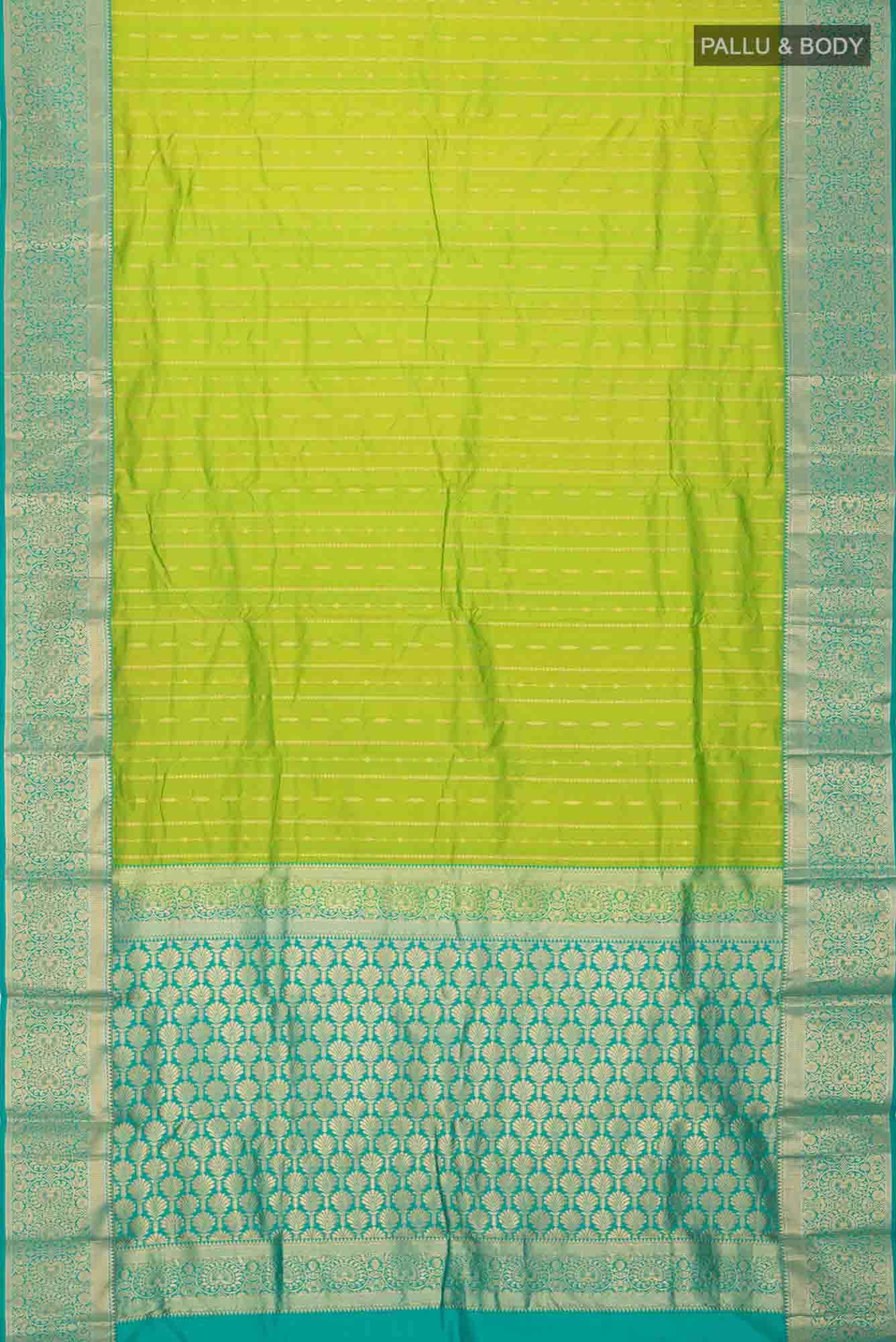 Green Bangalore Silk Saree