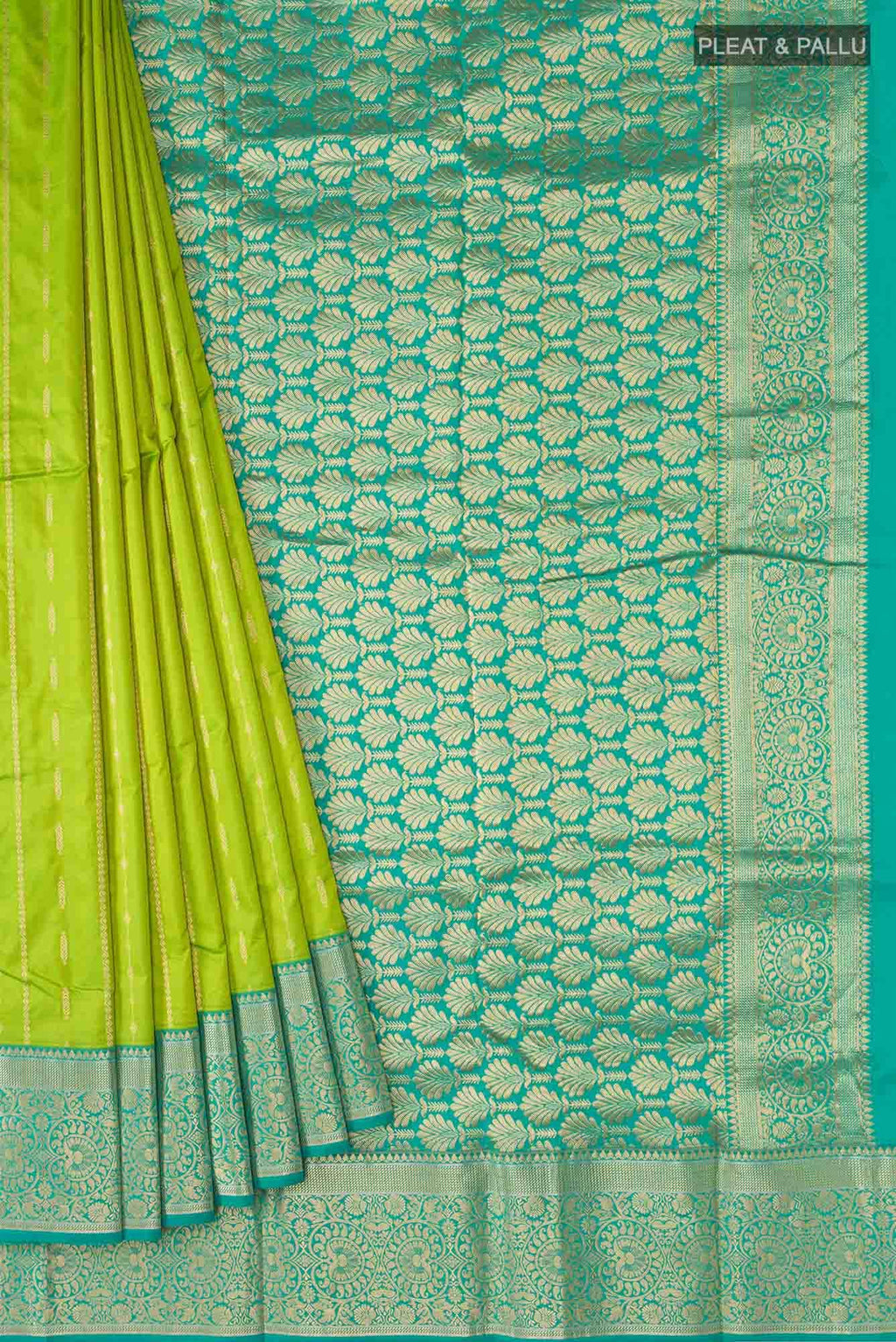 Green Bangalore Silk Saree