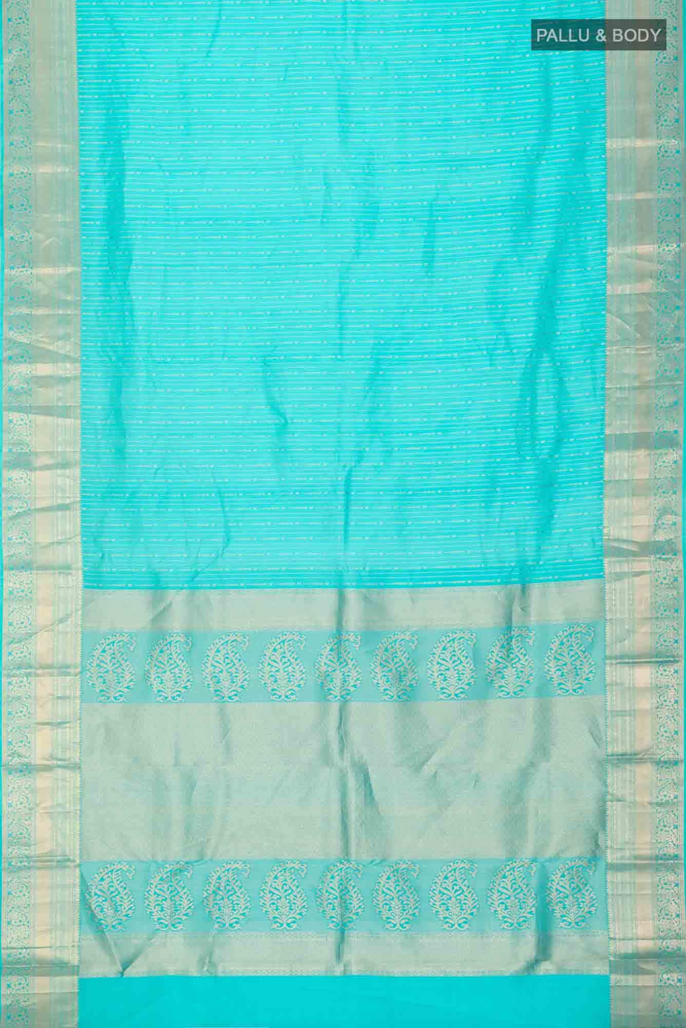 Blue Kanchipuram Silk Saree