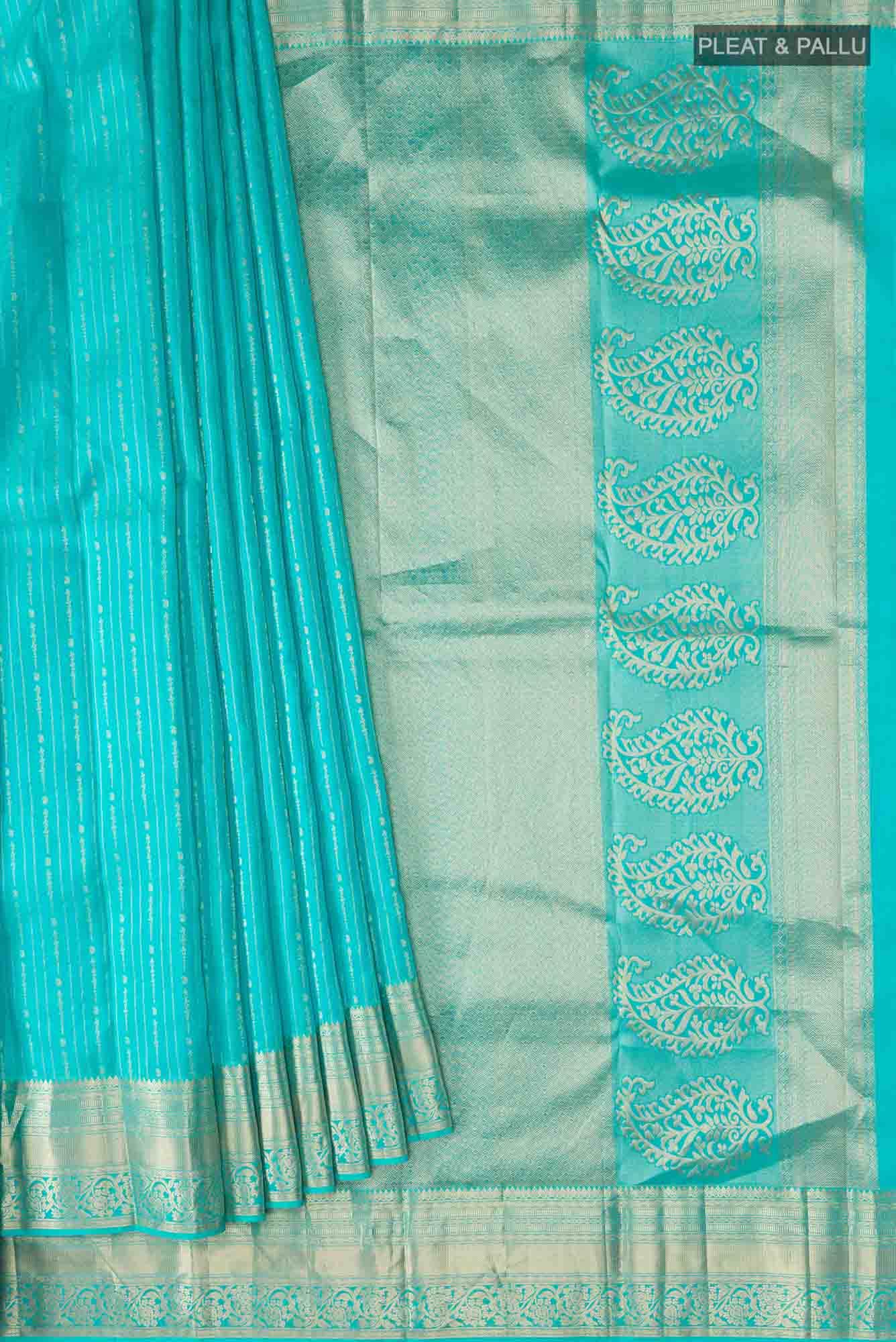 Blue Kanchipuram Silk Saree