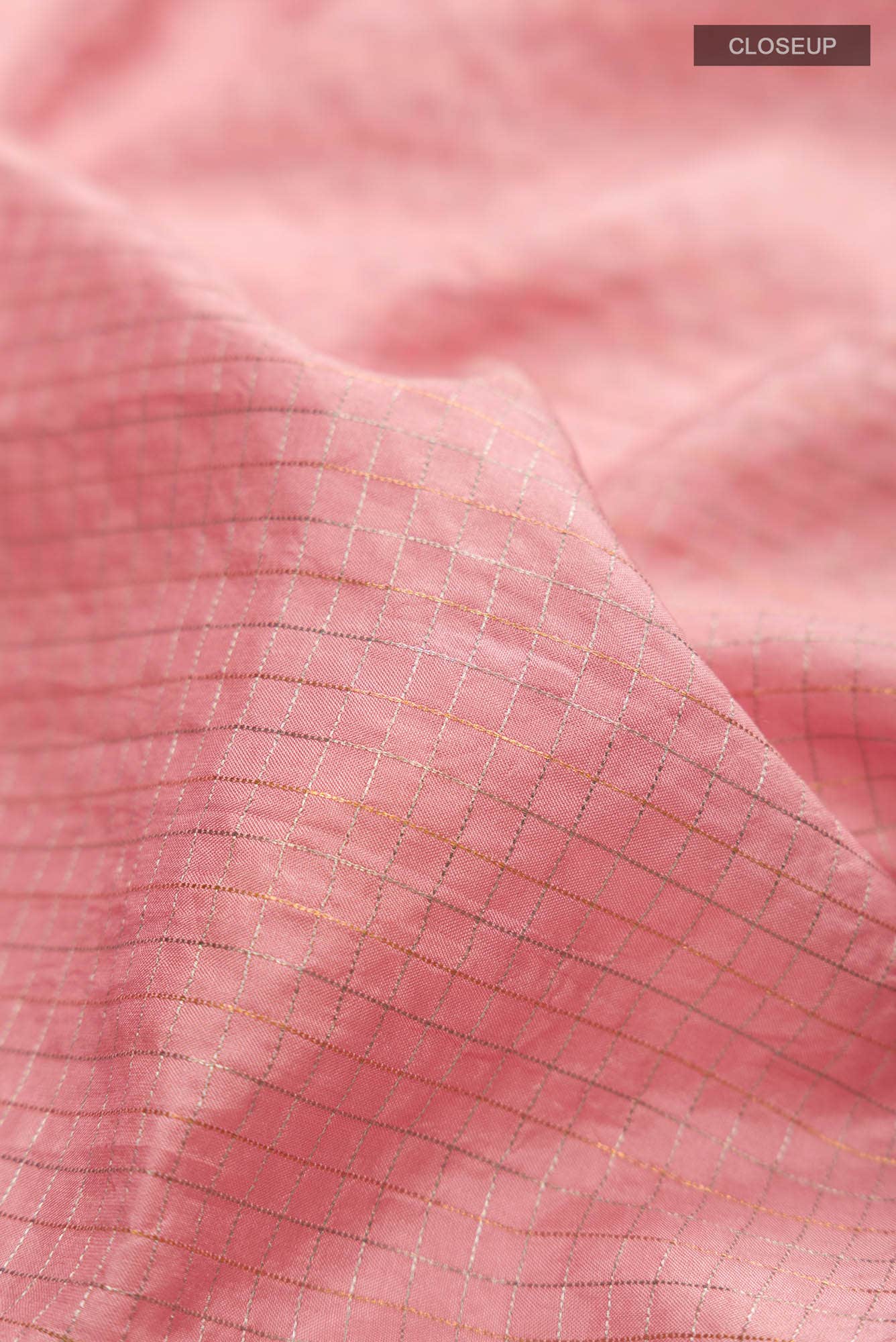 Pink Printed Silk Saree