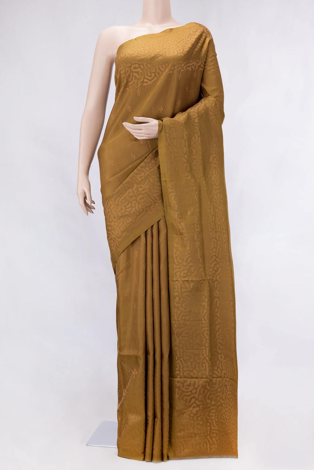 Mehandi Green Dual Tone Soft Silk Saree