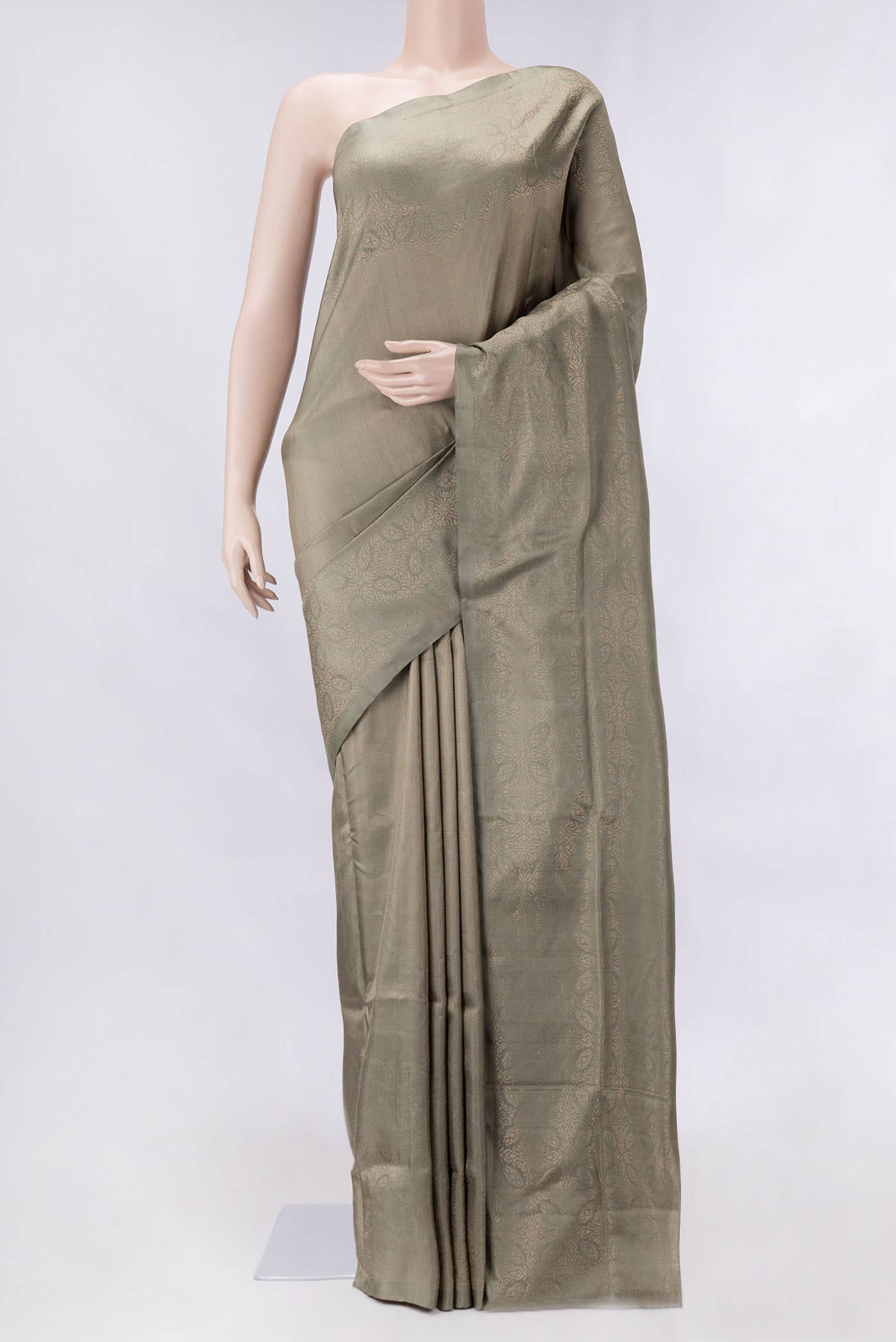 Light Green Dual Tone Soft Silk Saree