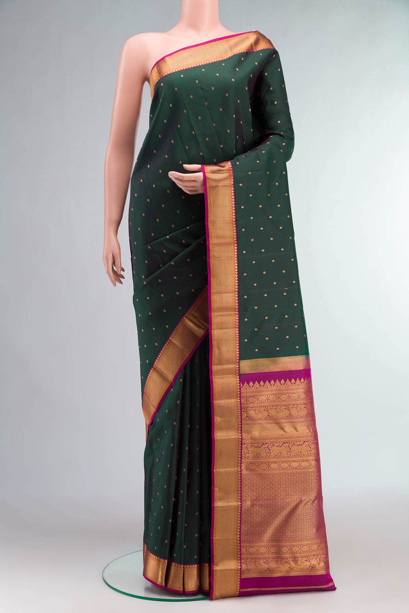Green Kanchipuram Silk Saree