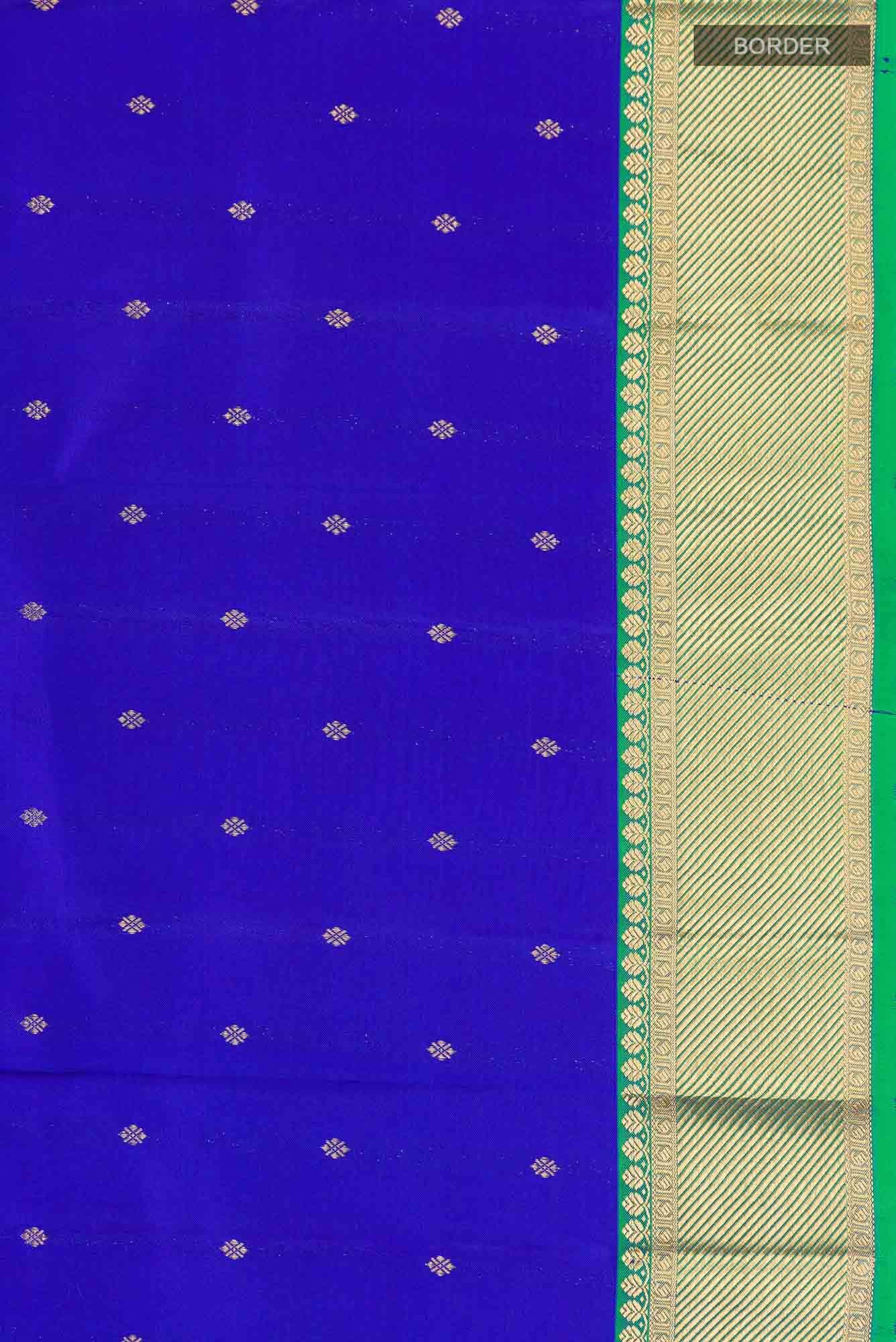 Blue Kanchipuram Silk Saree