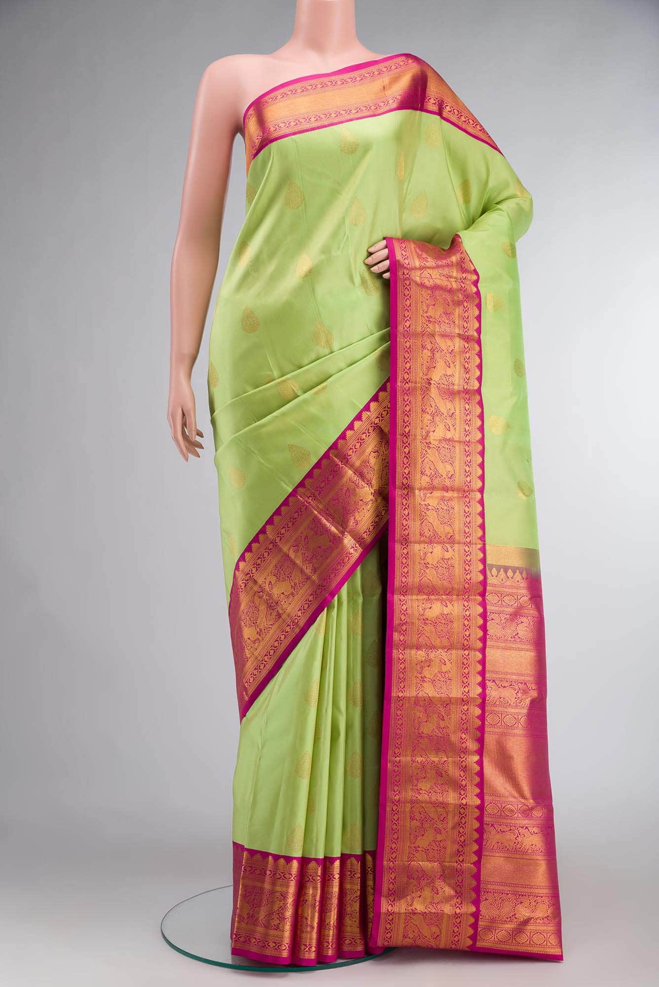 Green Kanchipuram Silk Saree