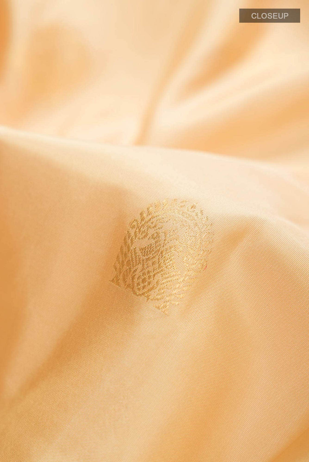 Beige Kanchipuram Silk Saree