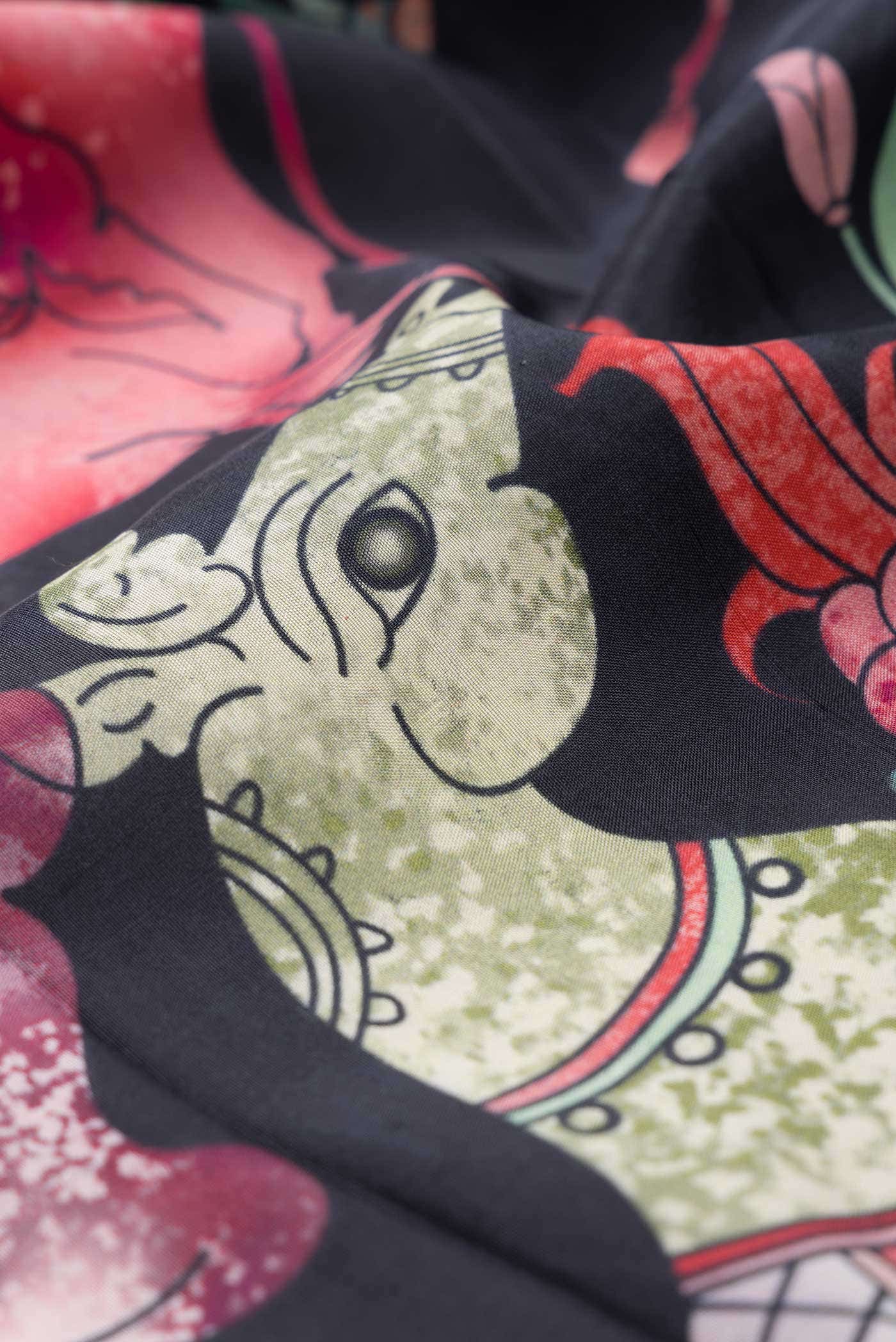 Black Kanchipuram Silk Saree