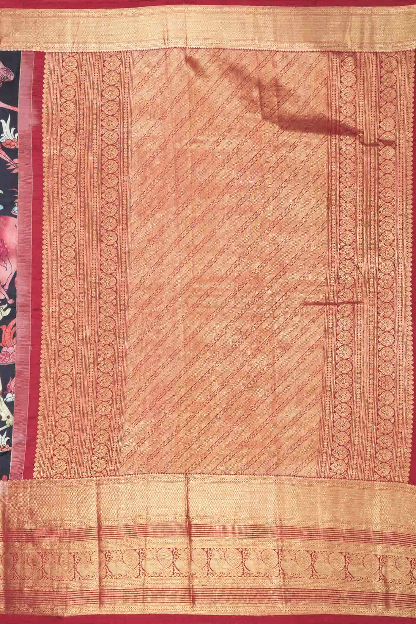 Black Kanchipuram Silk Saree